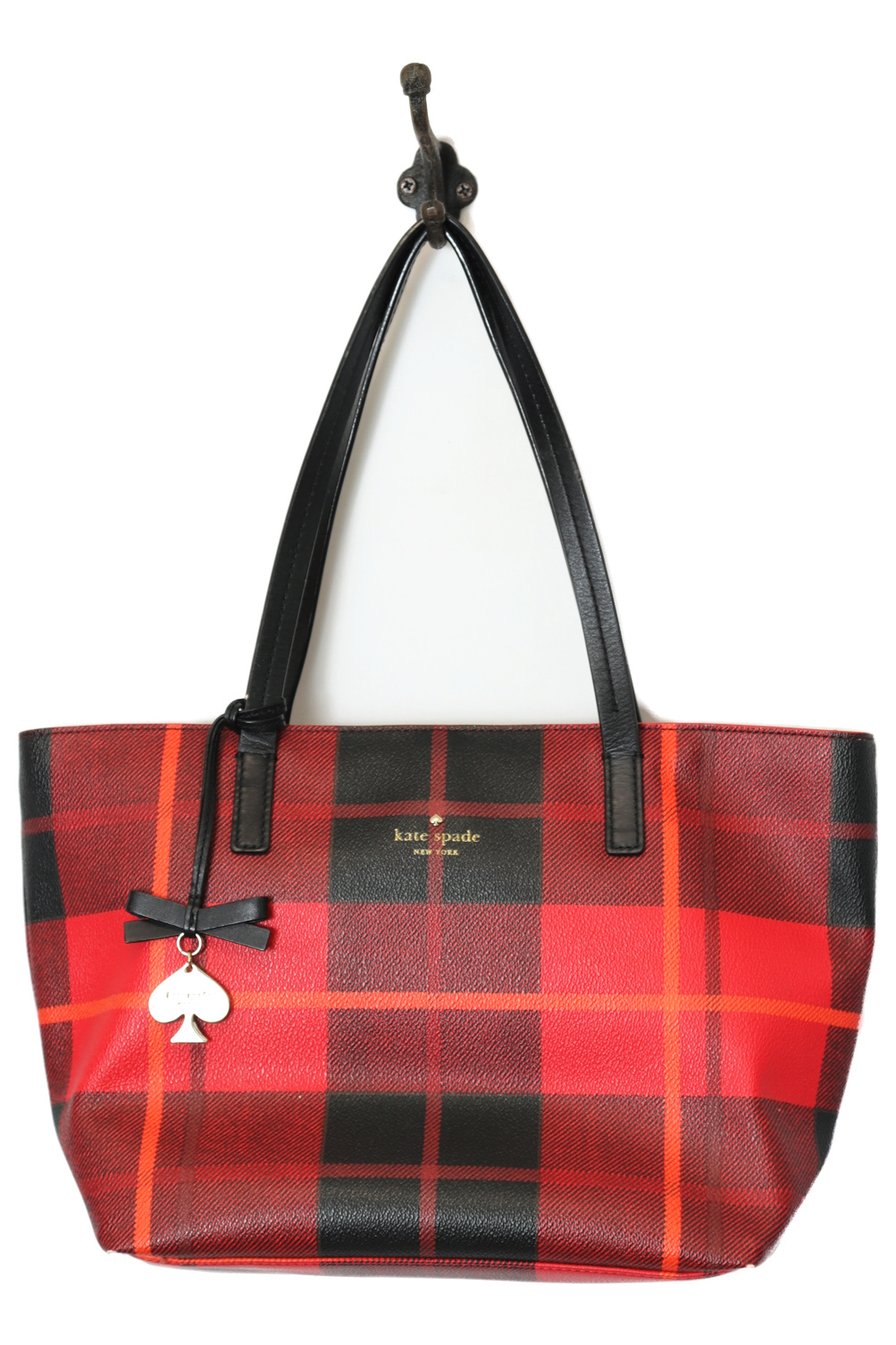 USED KATE SPADE NEW YORK CHECK BAG/F