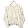 VINTAGE CABLE KNIT SWEATER/M