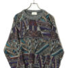 VINTAGE 3D KNITTED SWEATER/L