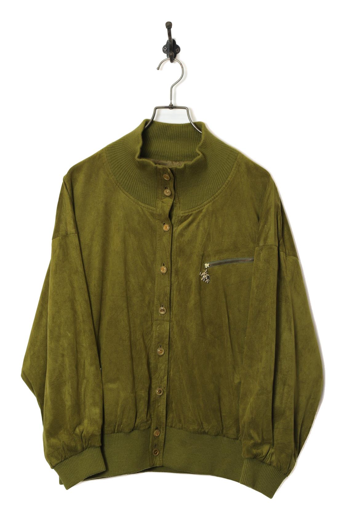 VINTAGE SUEDE BOMBER JACKET/L