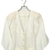 VINTAGE NO COLLAR SHORT BOMBER JACKET/L