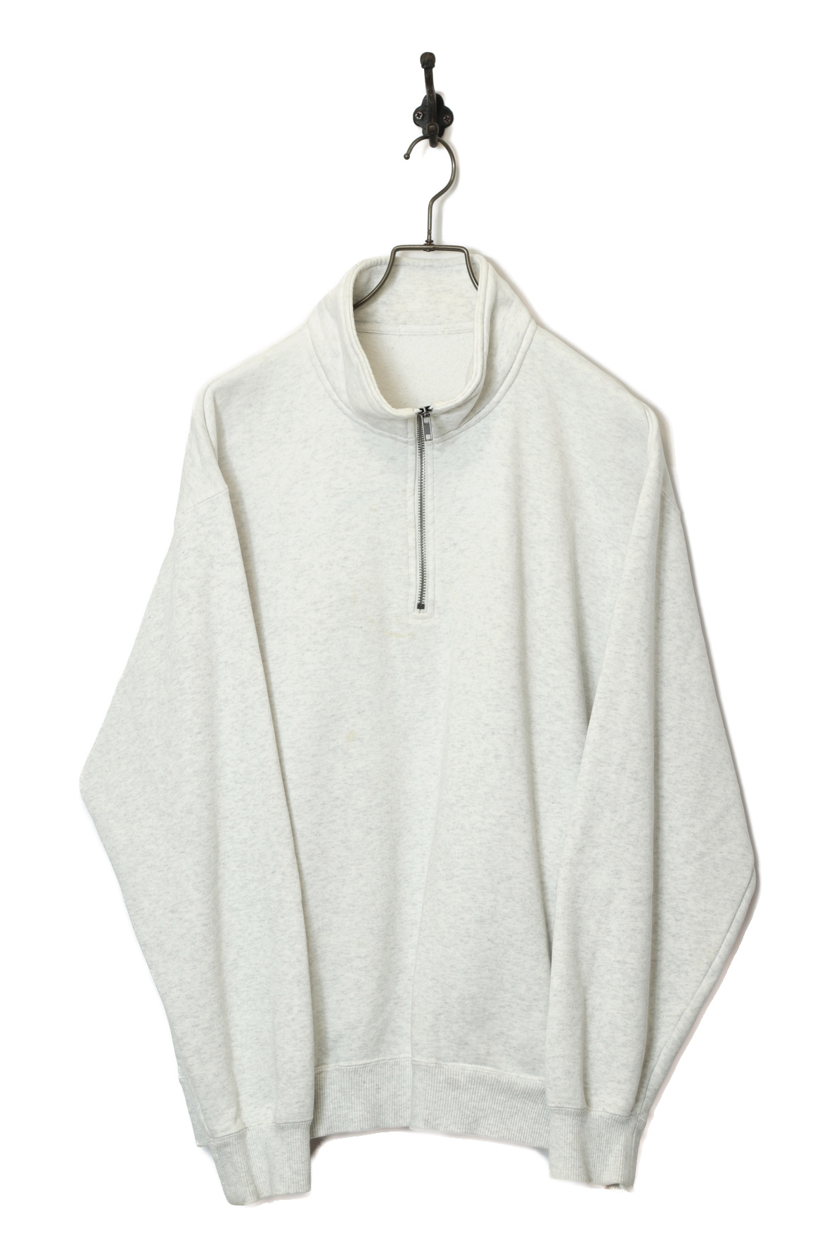 VINTAGE ZIP UP PULL-OVER SWEAT SHIRT/L