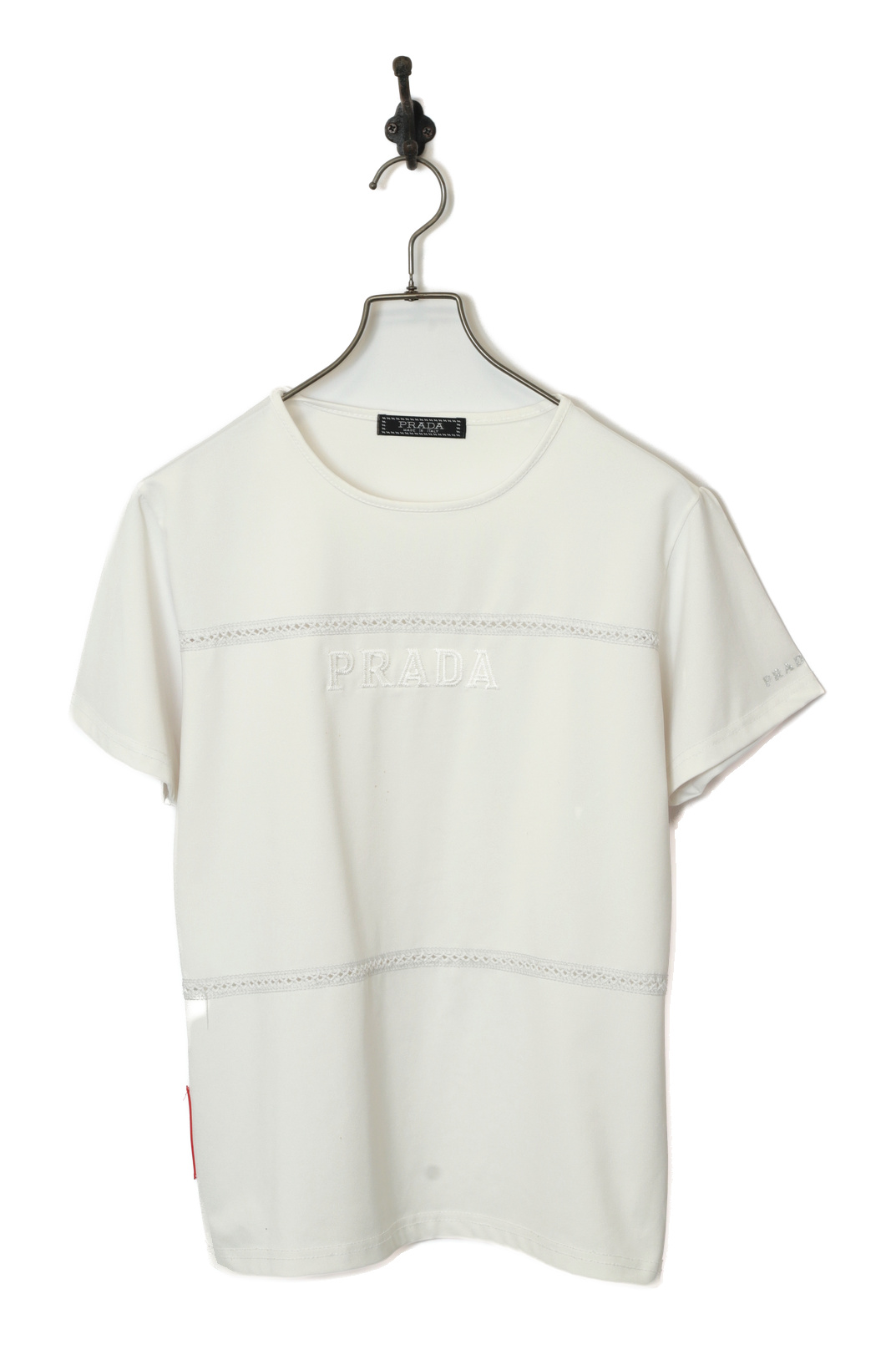 USED PRADA LOGO T-SHIRT/XS