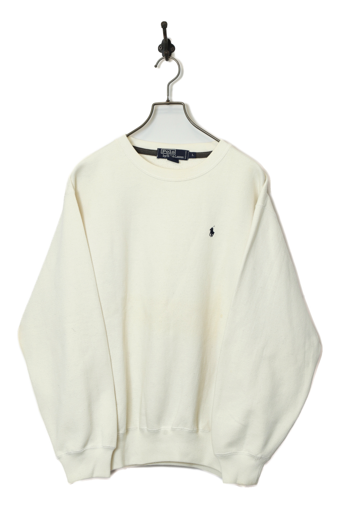 USED POLO RALPH LAUREN LOGO SWEAT SHIRT/L
