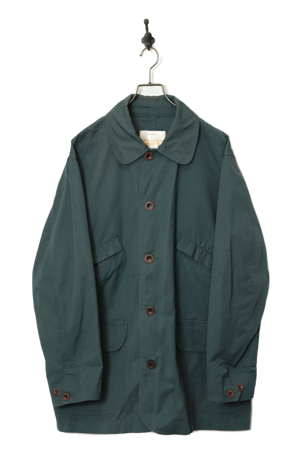USED BENETTON COTTON COVERALL JACKET/XL