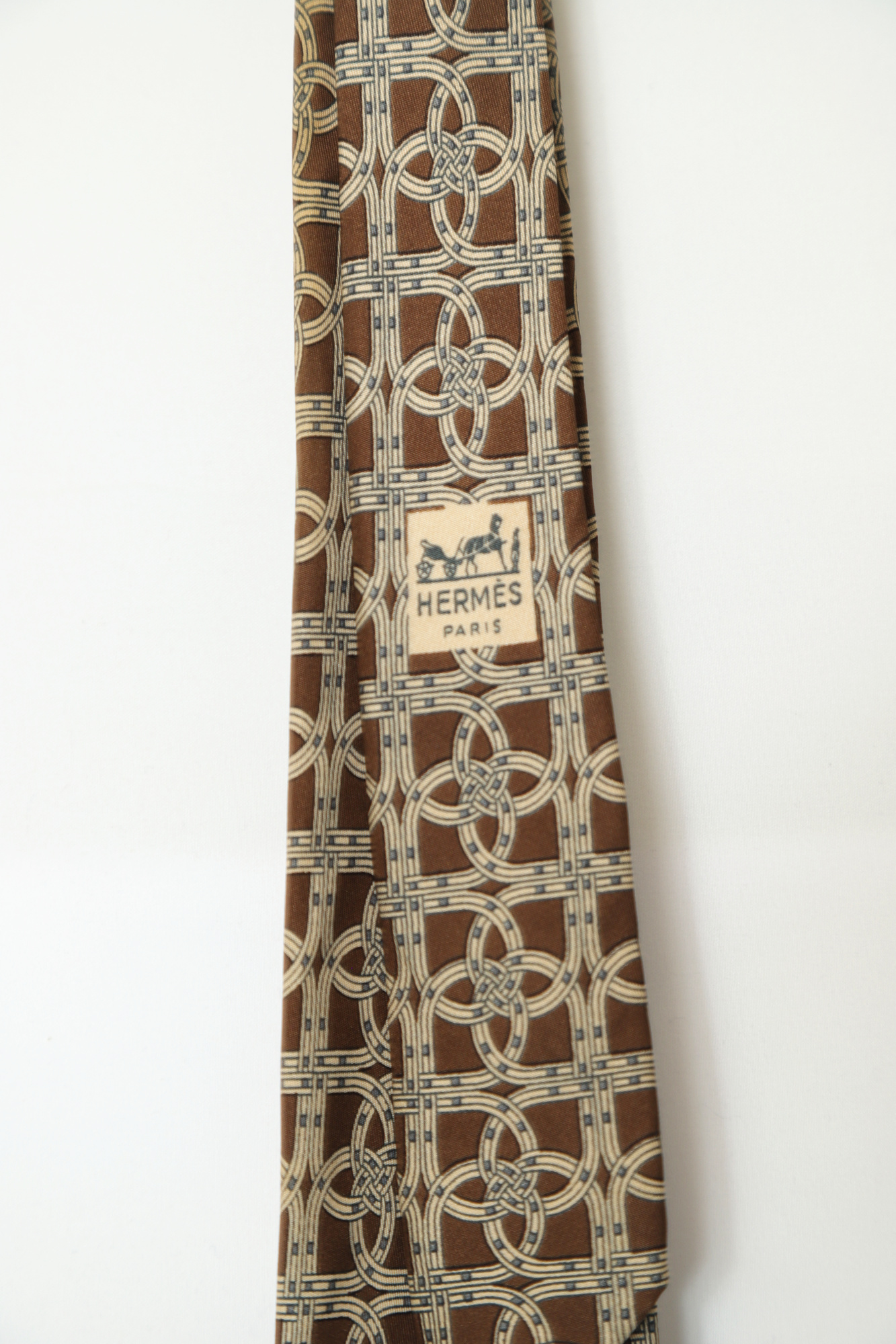 USED HERMES PATTERN NECKTIE/F - 画像 (4)