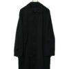 USED BLACK STAND COLLAR COAT/L
