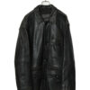 VINTAGE COVERALL LEATHER JACKET/XL