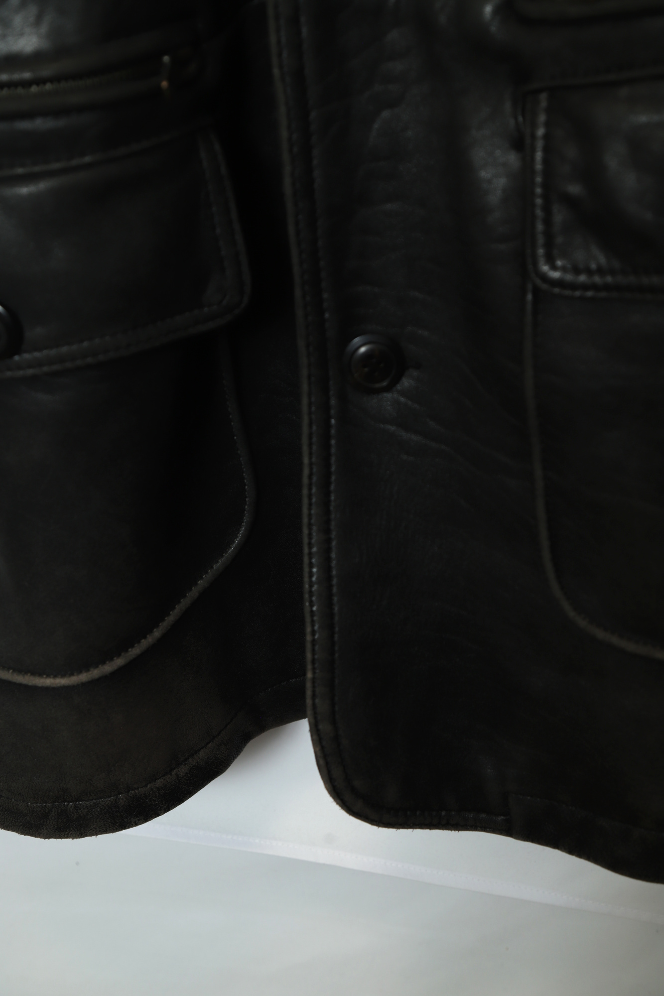 VINTAGE COVERALL LEATHER JACKET/XL - 画像 (6)
