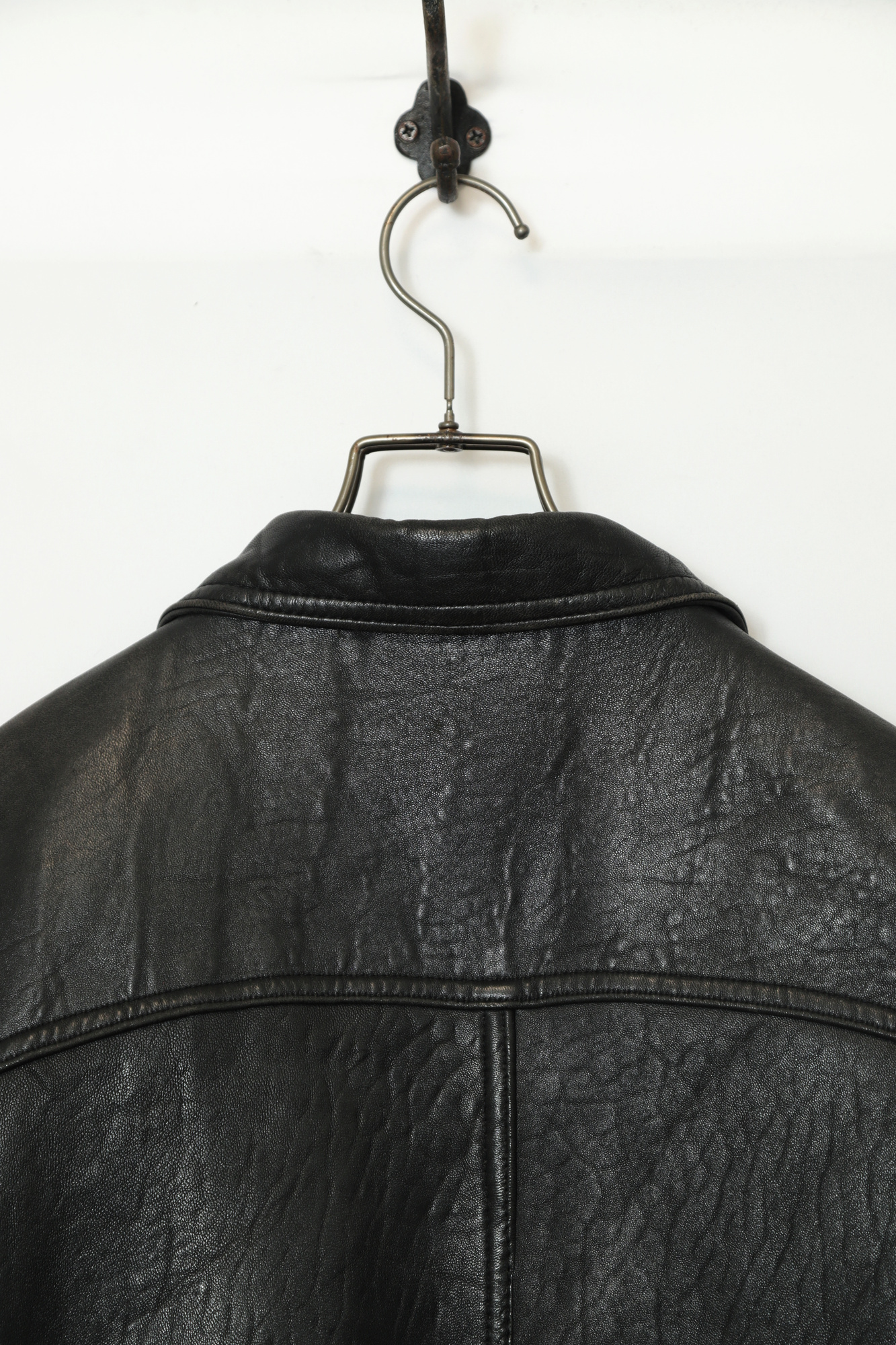 VINTAGE COVERALL LEATHER JACKET/XL - 画像 (8)