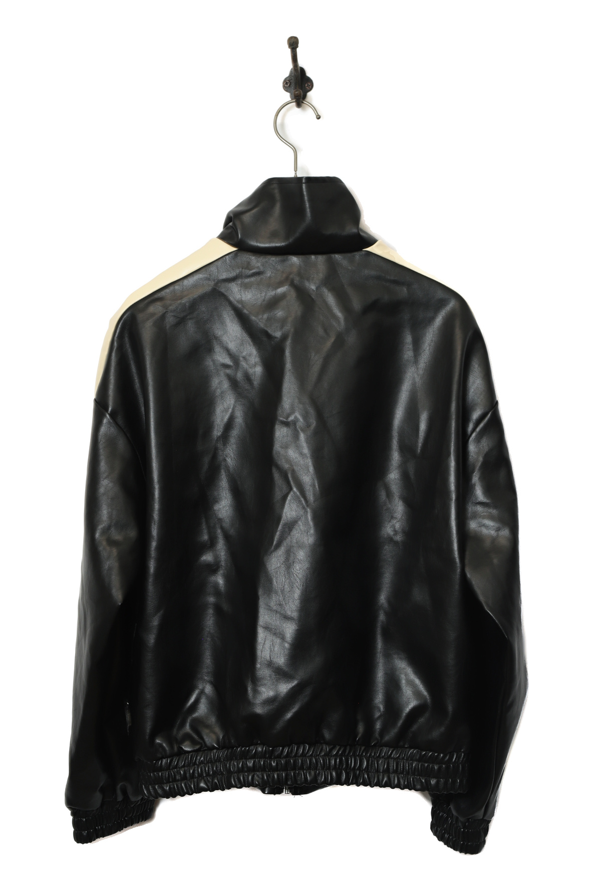 VINTAGE FAKE BOMBER LEATHER JACKET/XL - 画像 (6)