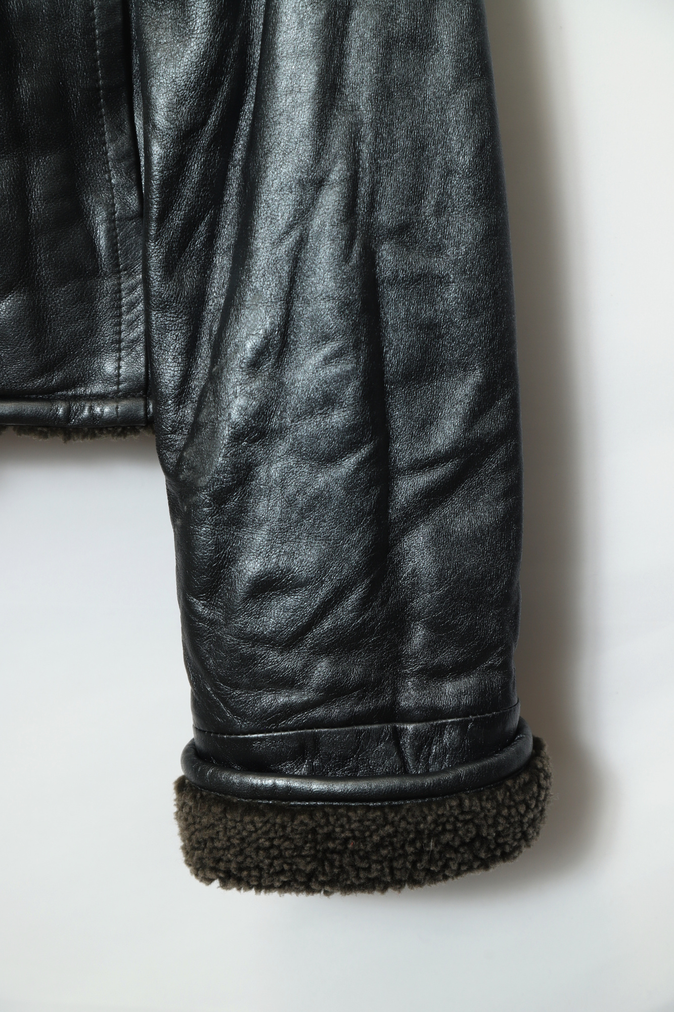VINTAGE BOA LEATHER JACKET/M - 画像 (3)