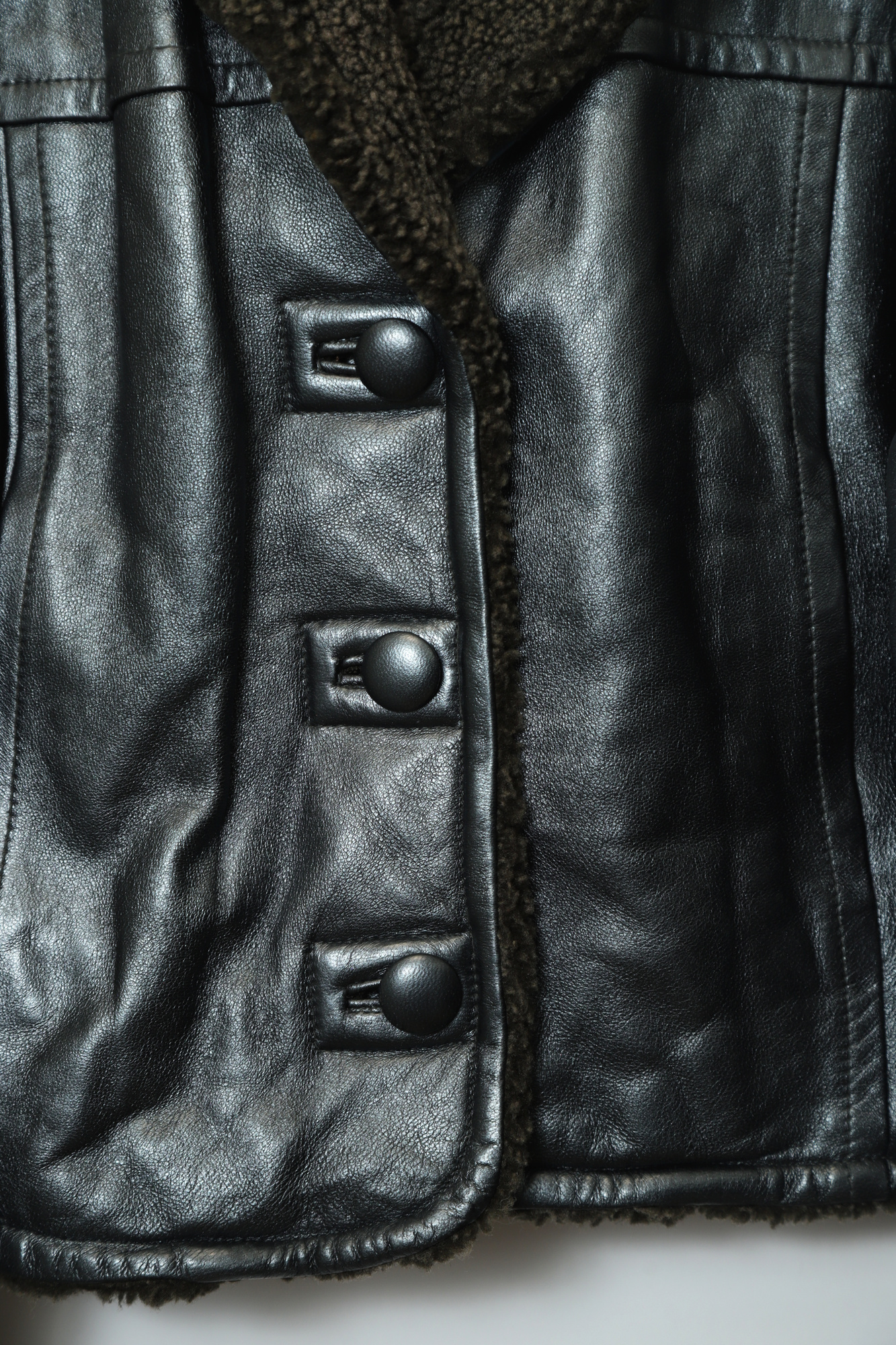VINTAGE BOA LEATHER JACKET/M - 画像 (4)