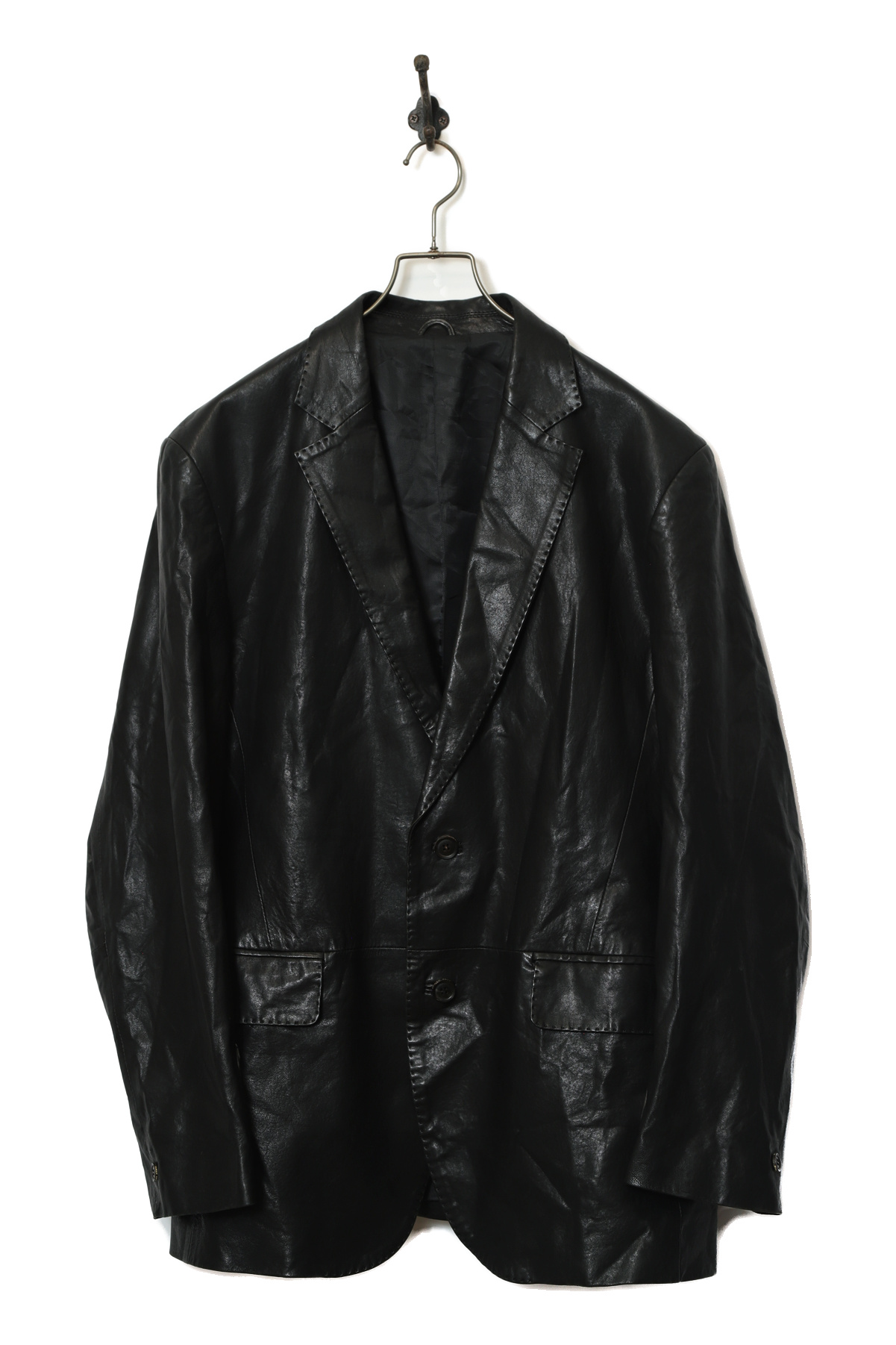 VINTAGE TAILORED LEATHER JACKET/L