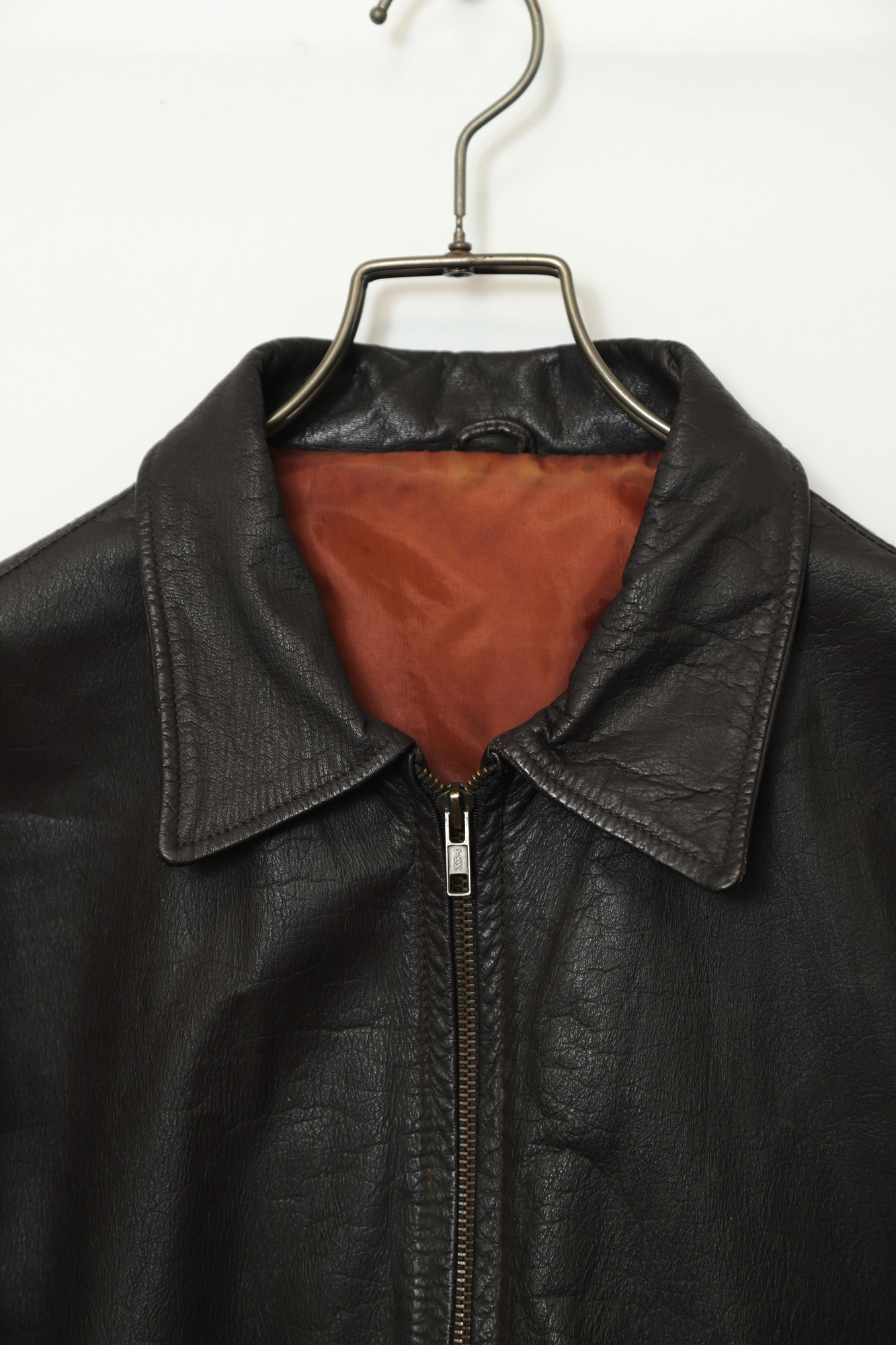 Alternative view of VINTAGE LEATHER BOMBER JACKET/L