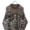 VINTAGE DESIGN KNIT SWEATER/L
