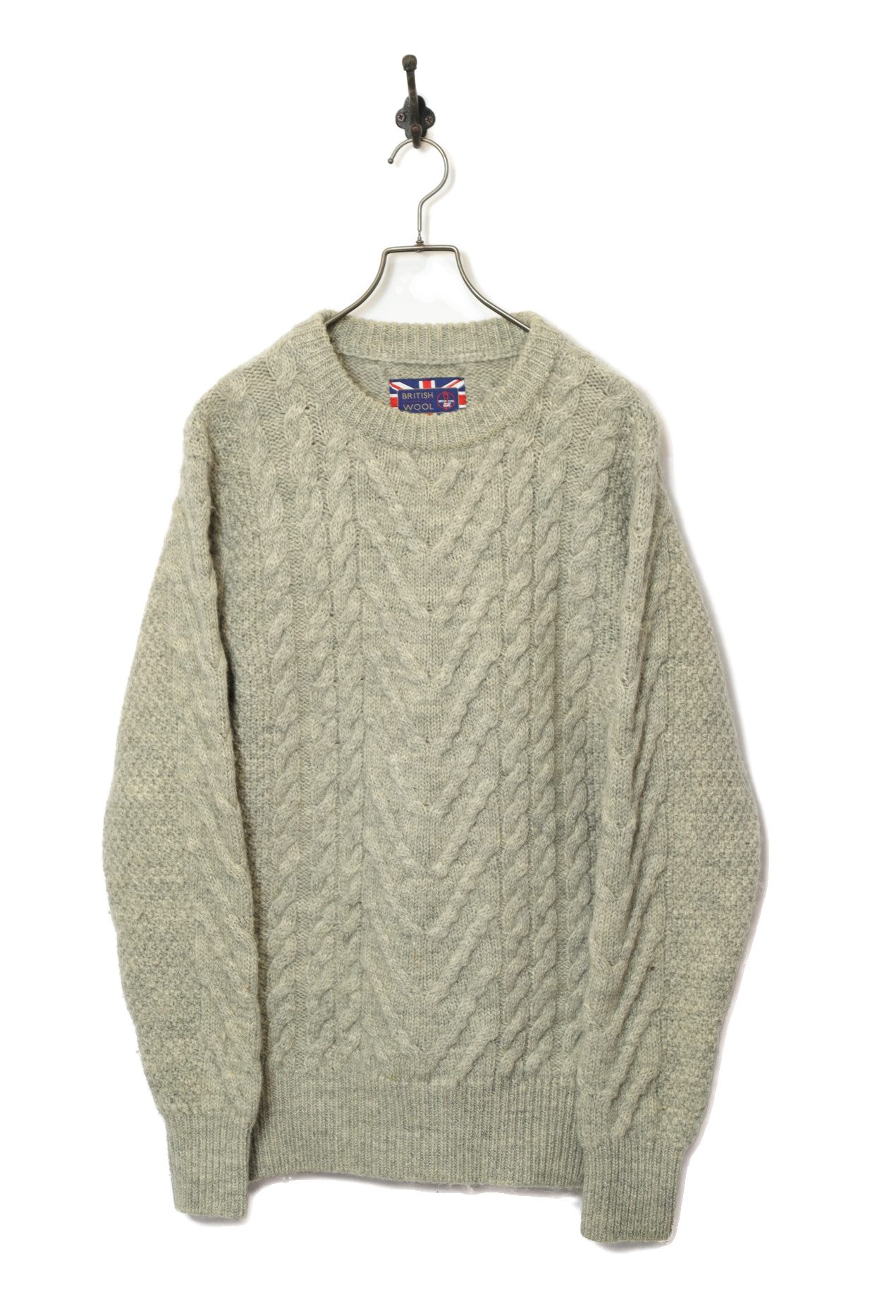 USED CABLE KNIT SWEATER/L