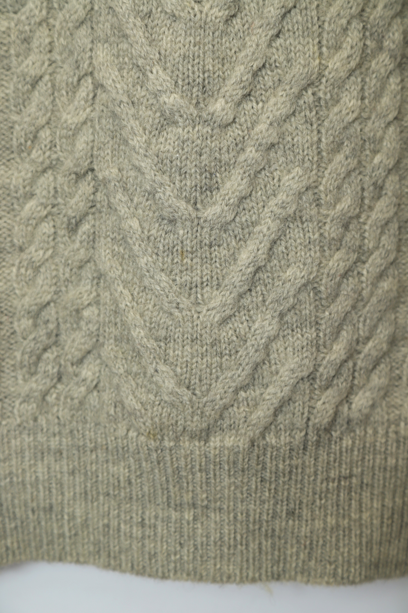 USED CABLE KNIT SWEATER/L - 画像 (5)