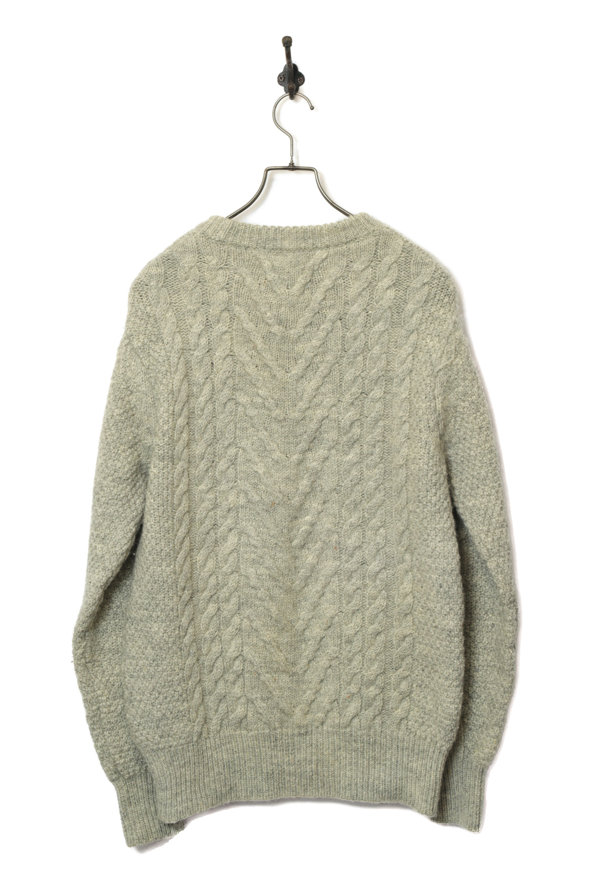 USED CABLE KNIT SWEATER/L - 画像 (6)