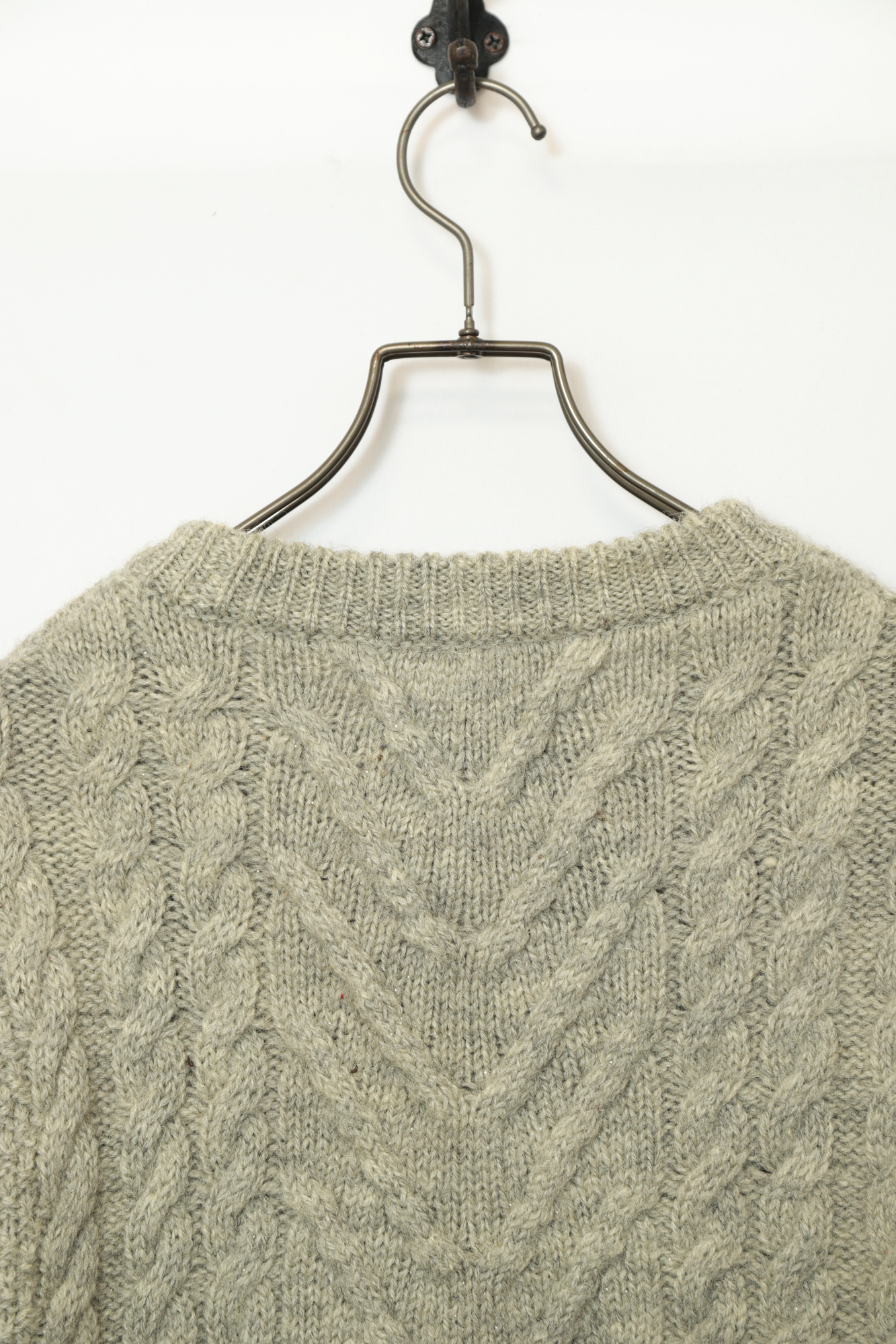 USED CABLE KNIT SWEATER/L - 画像 (7)