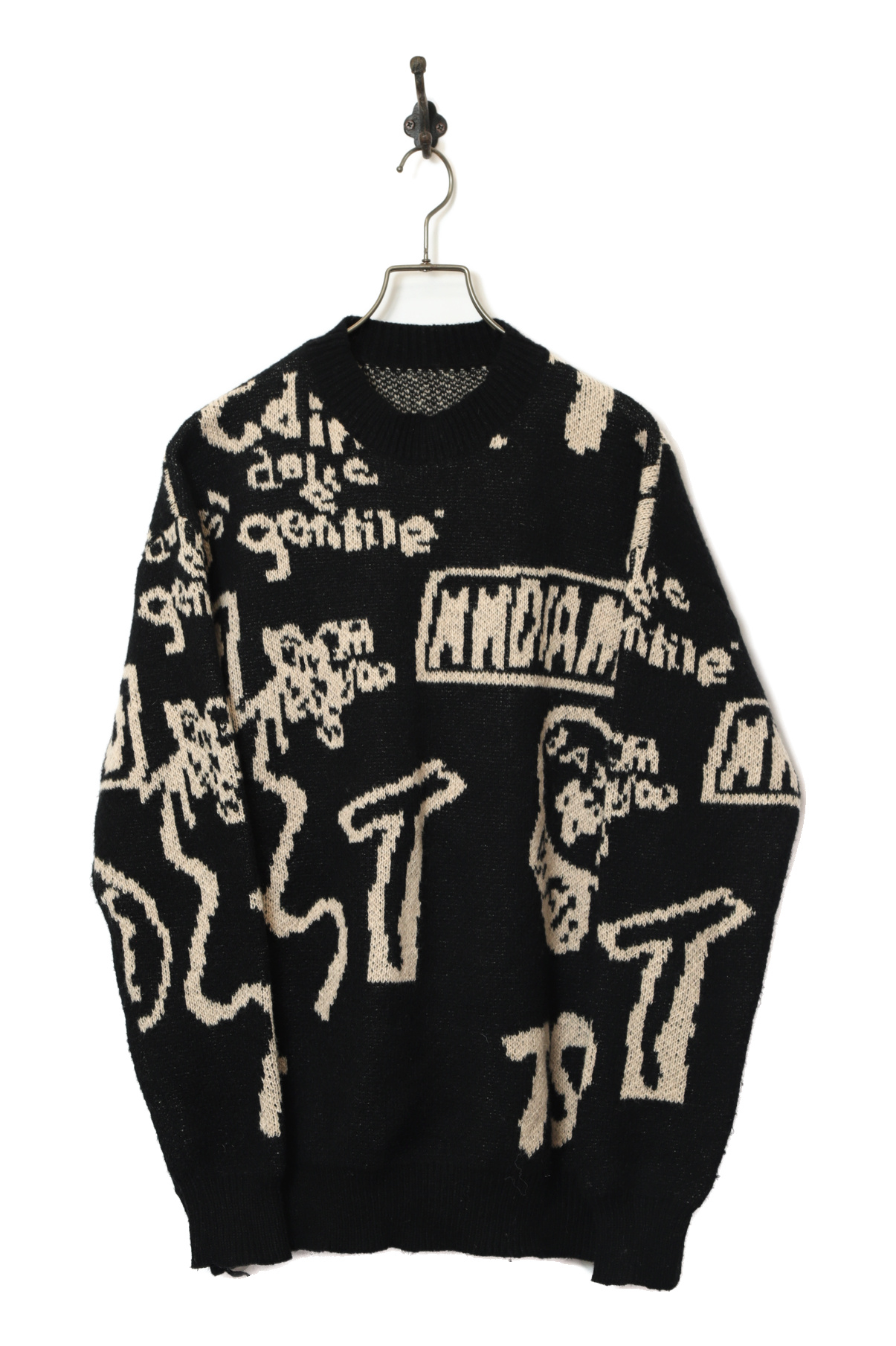 VINTAGE JAQUARD KNIT SWEATER/M
