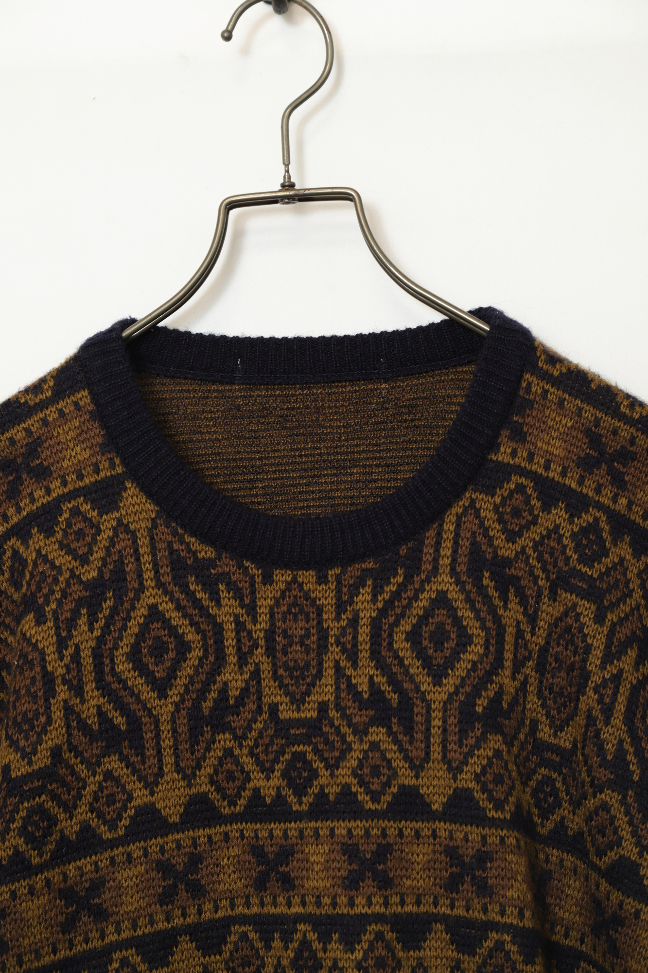 Alternative view of VINTAGE JAQUARD KNIT SWEATER/L