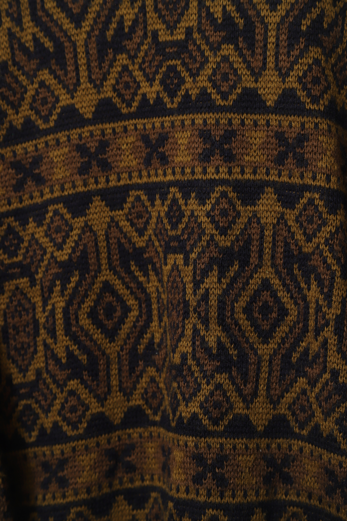 VINTAGE JAQUARD KNIT SWEATER/L - 画像 (3)