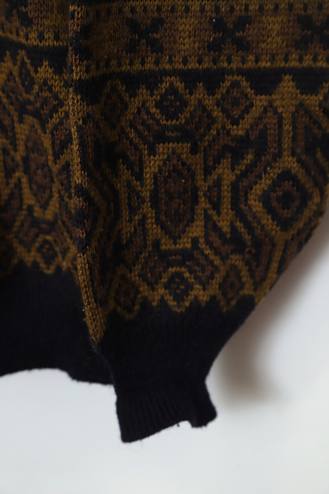 VINTAGE JAQUARD KNIT SWEATER/L - 画像 (4)
