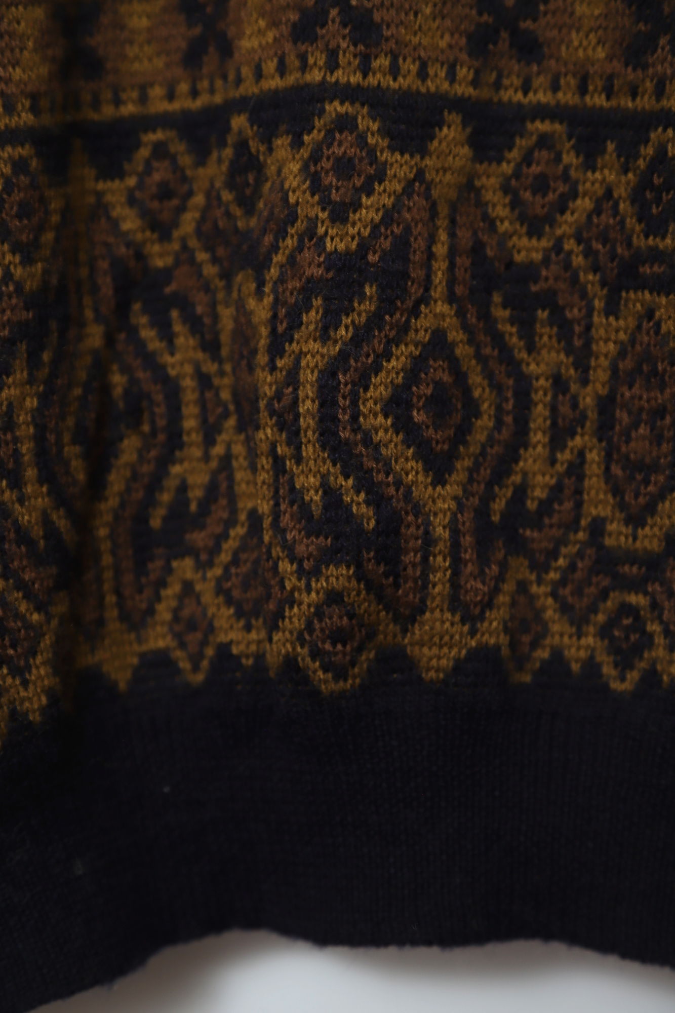 VINTAGE JAQUARD KNIT SWEATER/L - 画像 (5)
