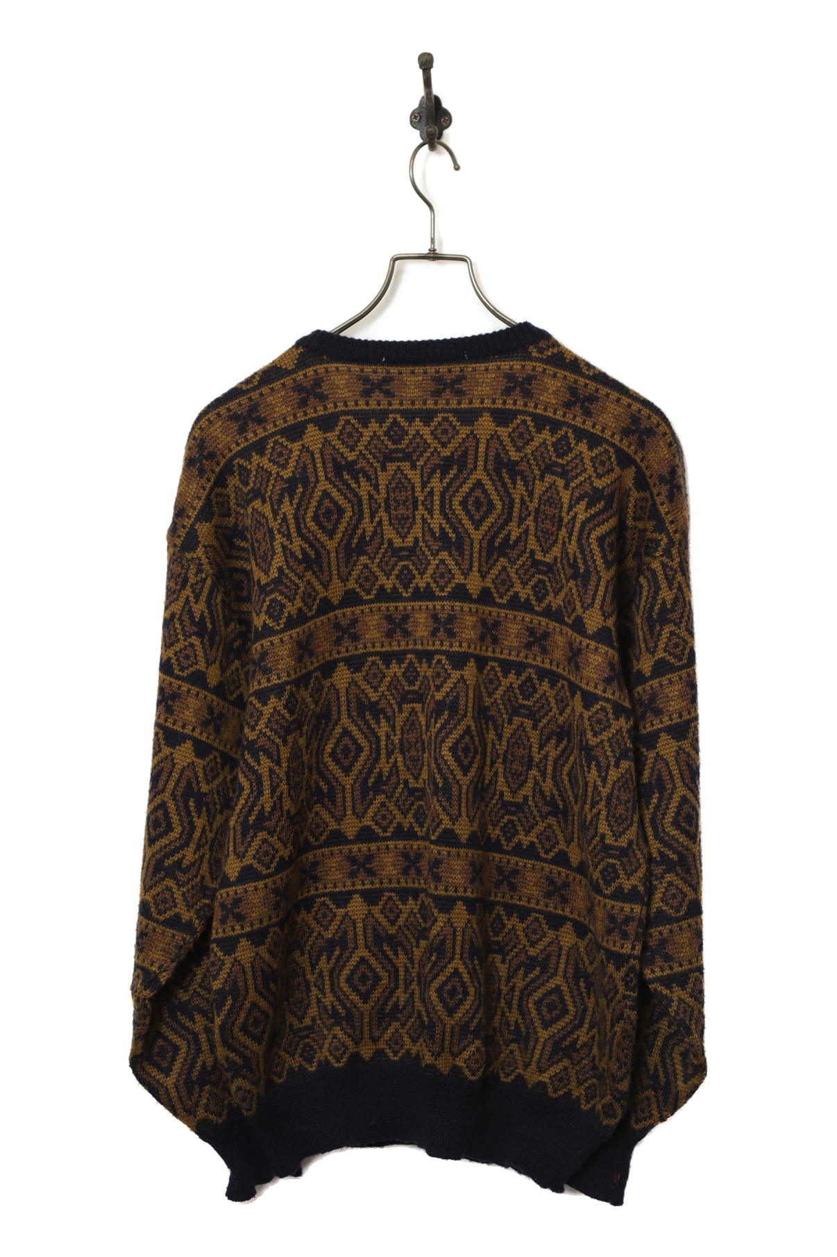 VINTAGE JAQUARD KNIT SWEATER/L - 画像 (6)