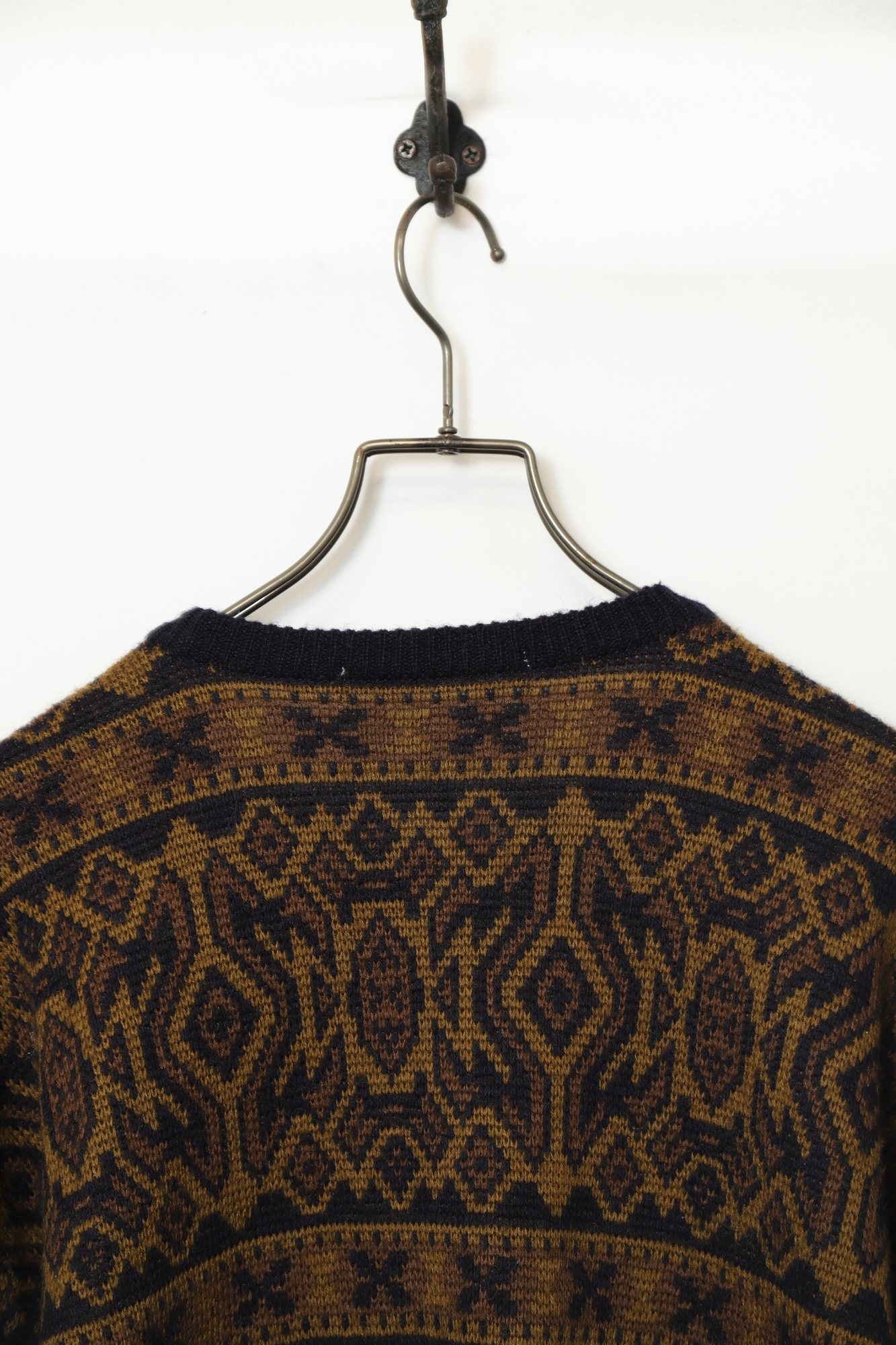 VINTAGE JAQUARD KNIT SWEATER/L - 画像 (7)