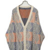 VINTAGE JAQUARD KNIT CARDIGAN/L