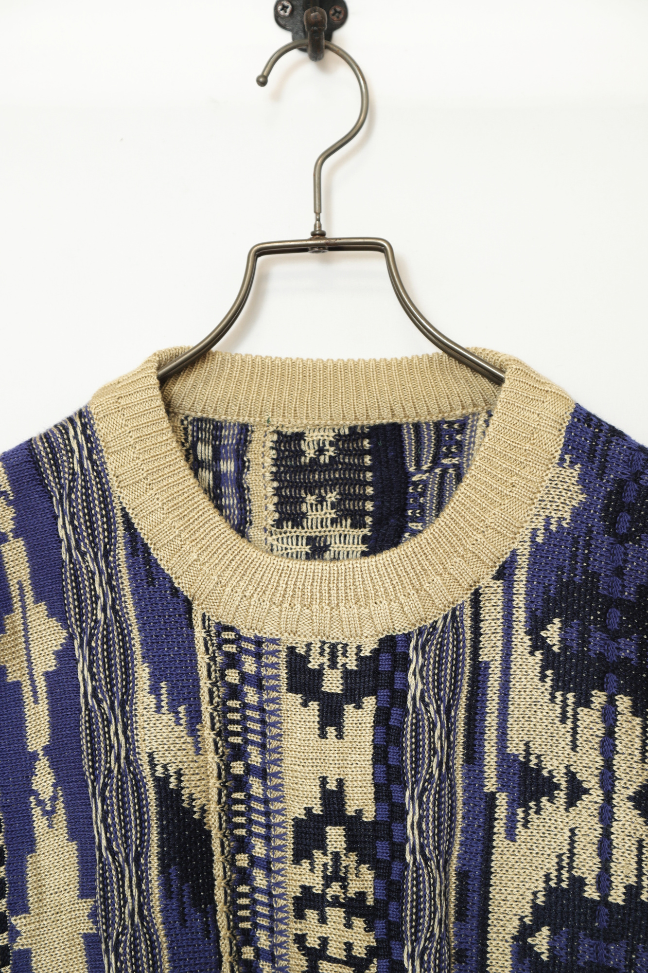 Alternative view of VINTAGE JAQUARD KNIT SWEATER/L