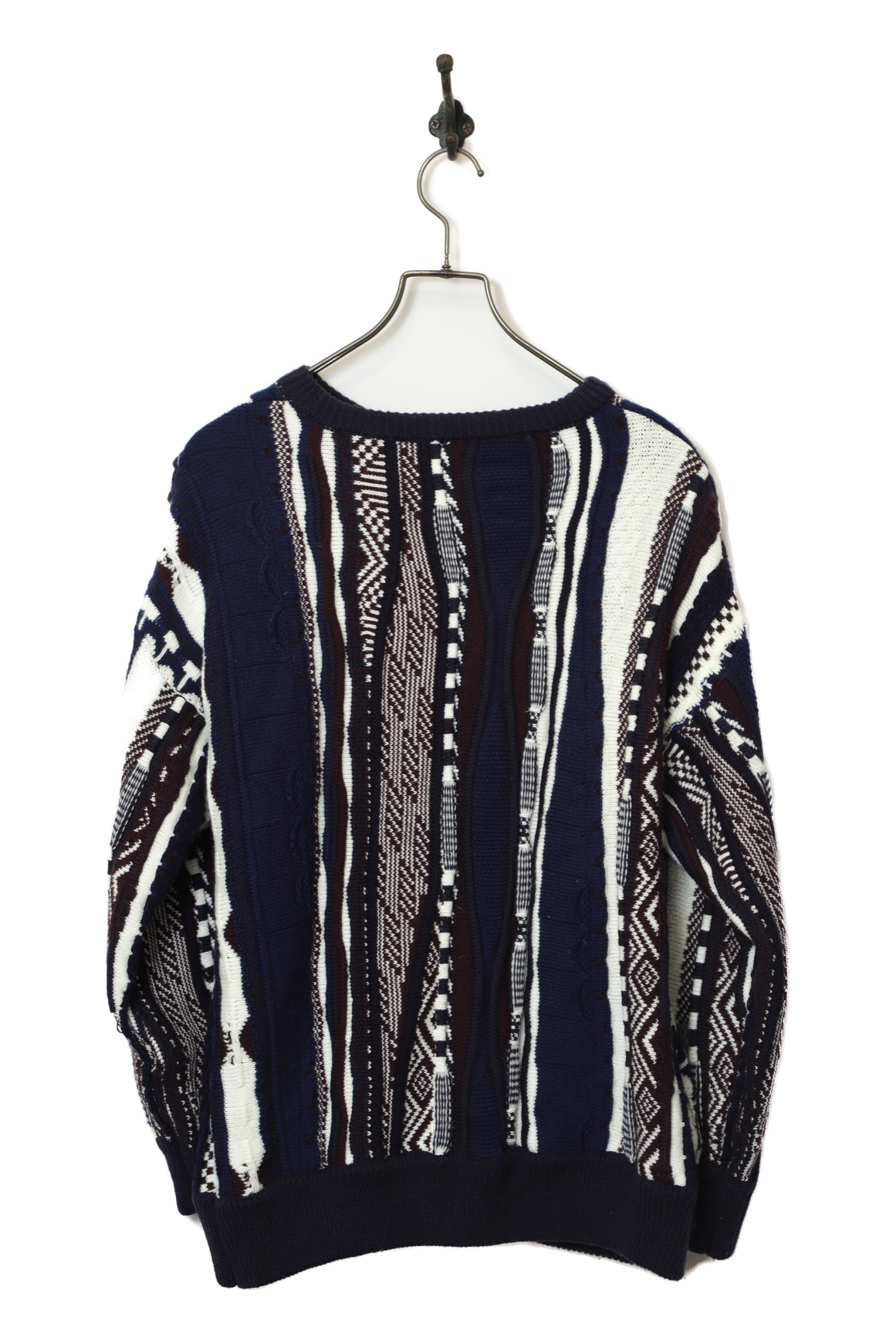 VINTAGE JAQUARD KNIT SWEATER/L - 画像 (5)