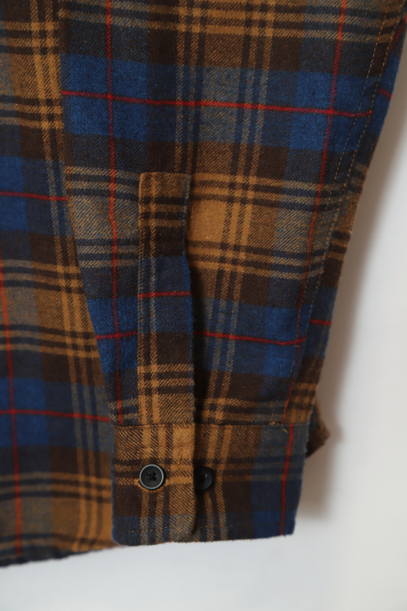 VINTAGE WOOLY CHECK SHIRT/L - 画像 (4)