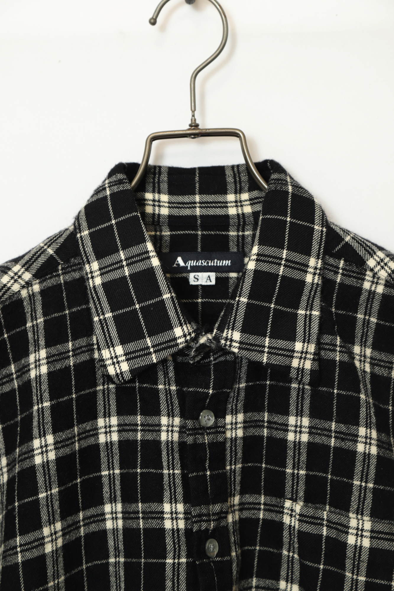 Alternative view of USED AQUASCUTUM WOOLY CHECK SHIRT/XS