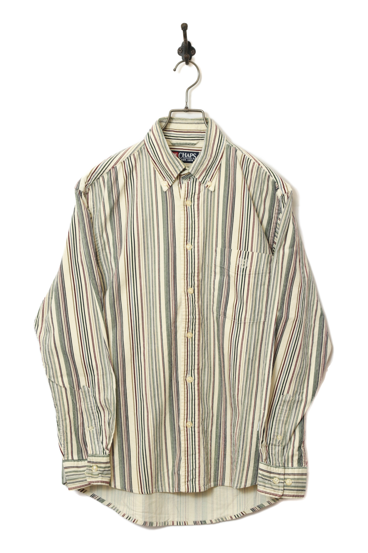 USED CHAPS STRIPE CORDUROY SHIRT/M