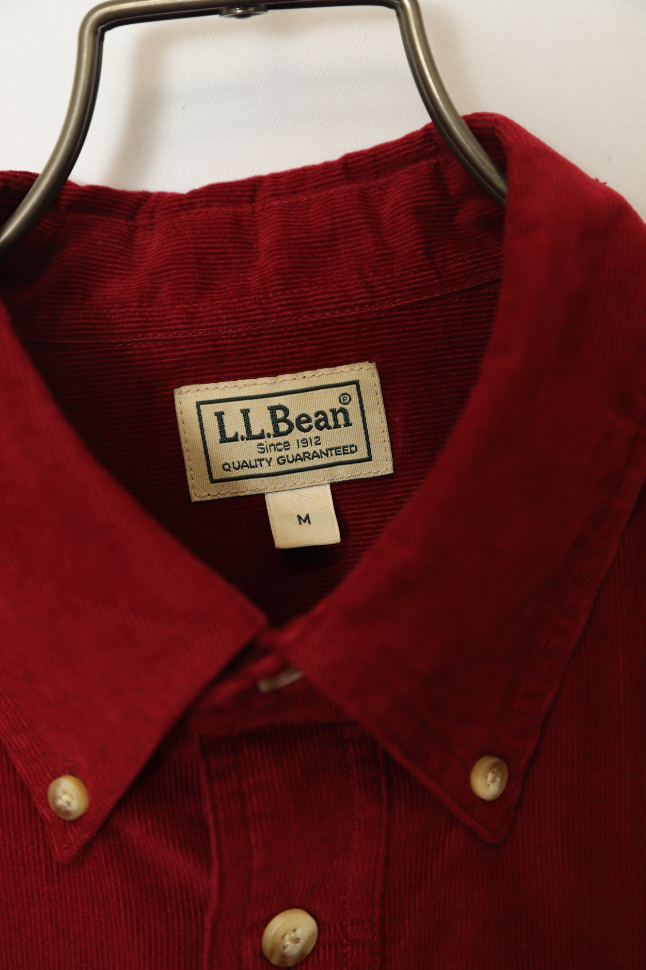 USED L.L.BEAN BUTTON DOWN CORDUROY SHIRT/M - 画像 (3)