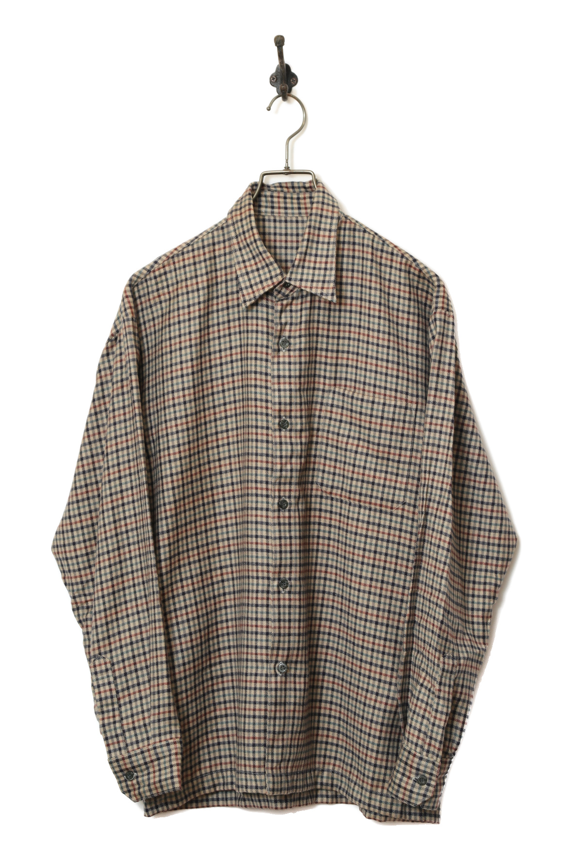 VINTAGE WOOLY CHECK SHIRT/M
