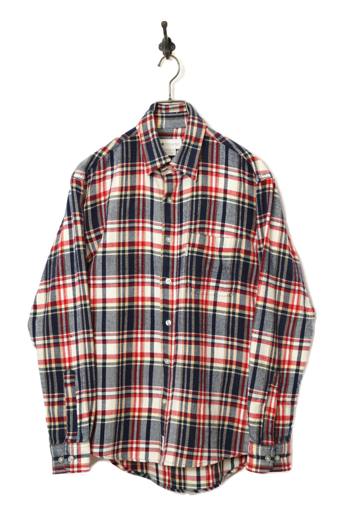 USED CONVERSE WOOLY CHECK SHIRT/L
