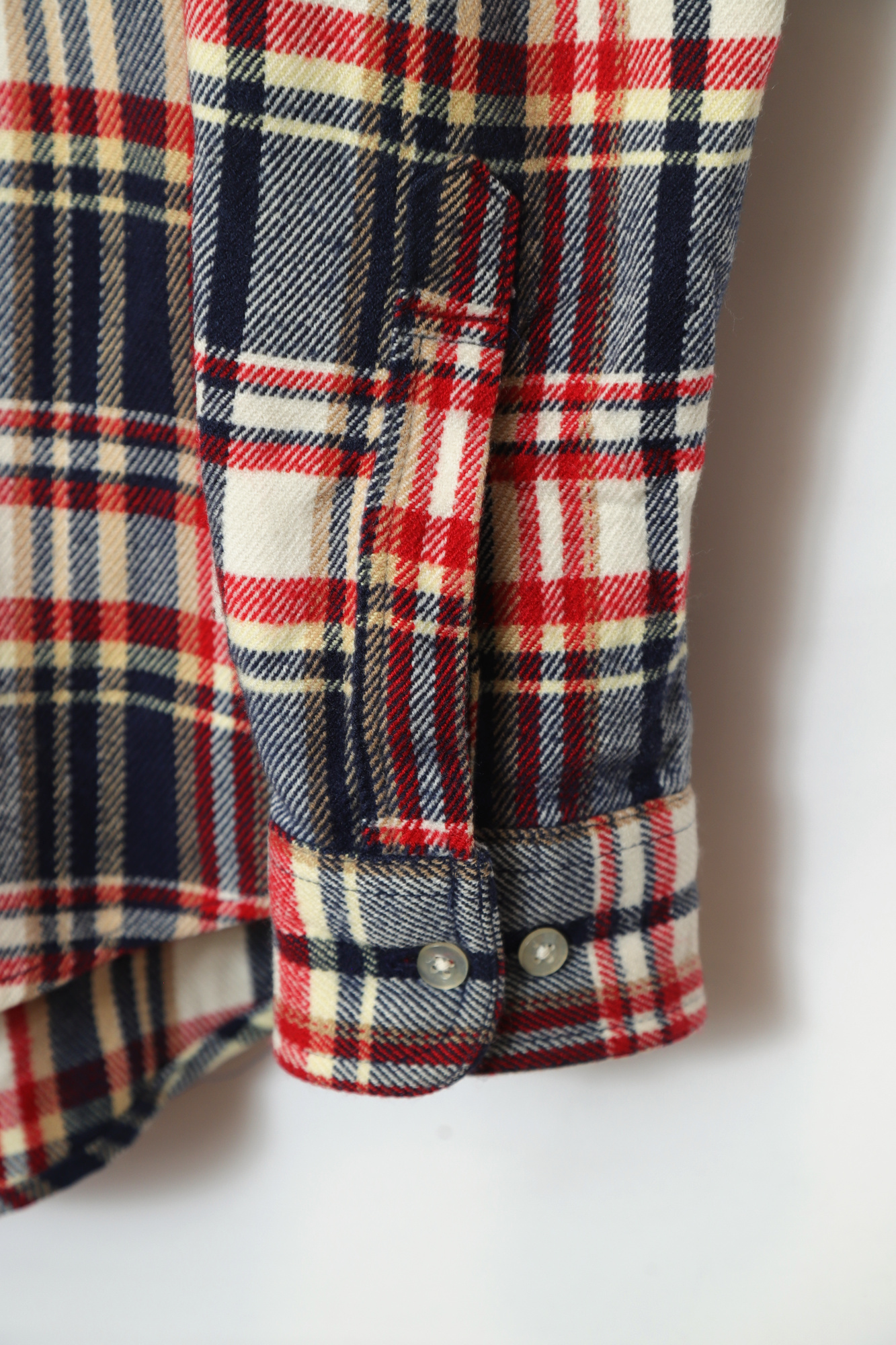 USED CONVERSE WOOLY CHECK SHIRT/L - 画像 (5)