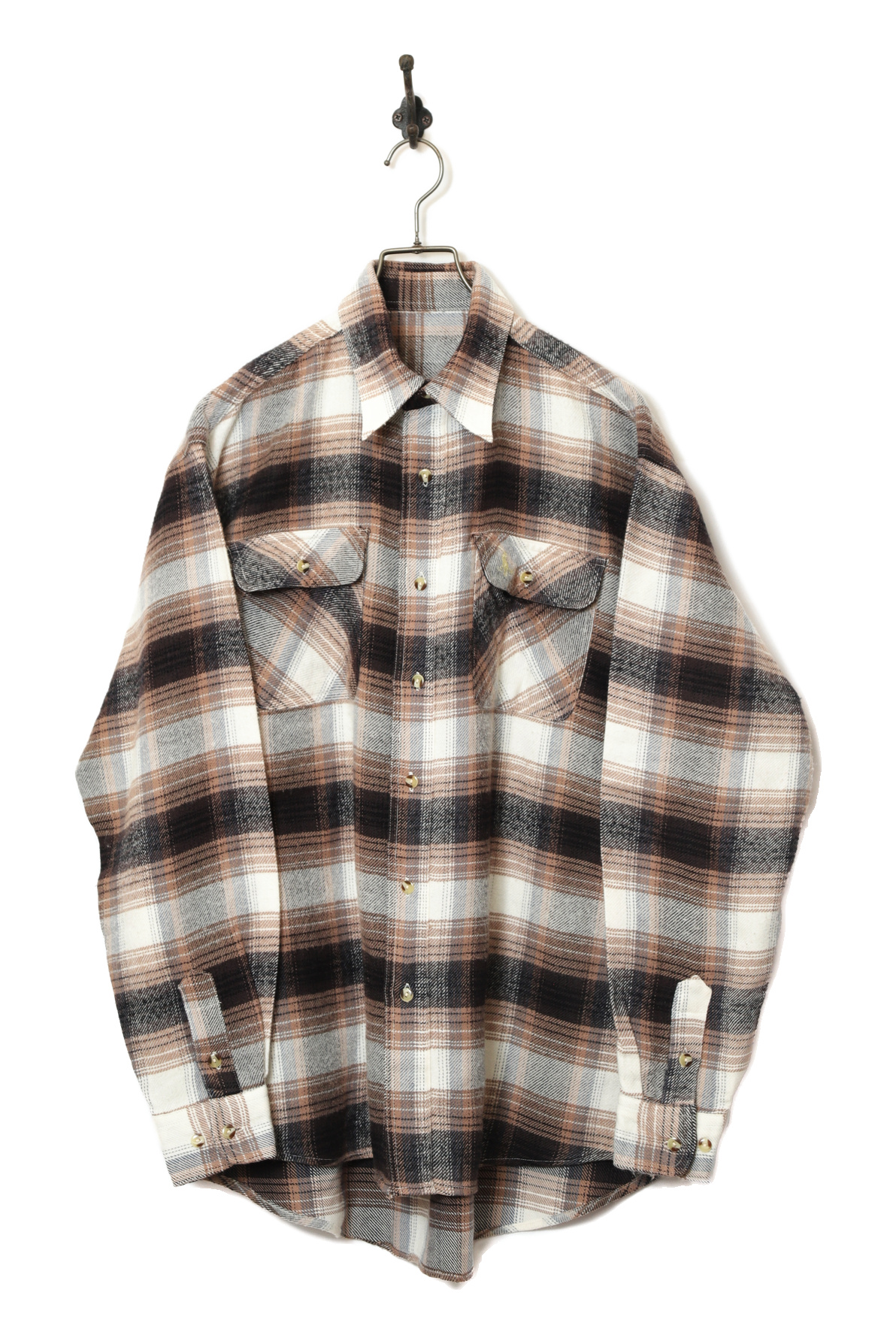 USED WOOLY CHECK SHIRT/L