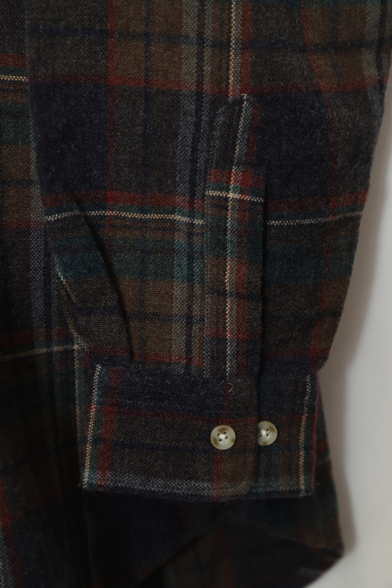 VINTAGE WOOLY CHECK SHIRT/L - 画像 (4)