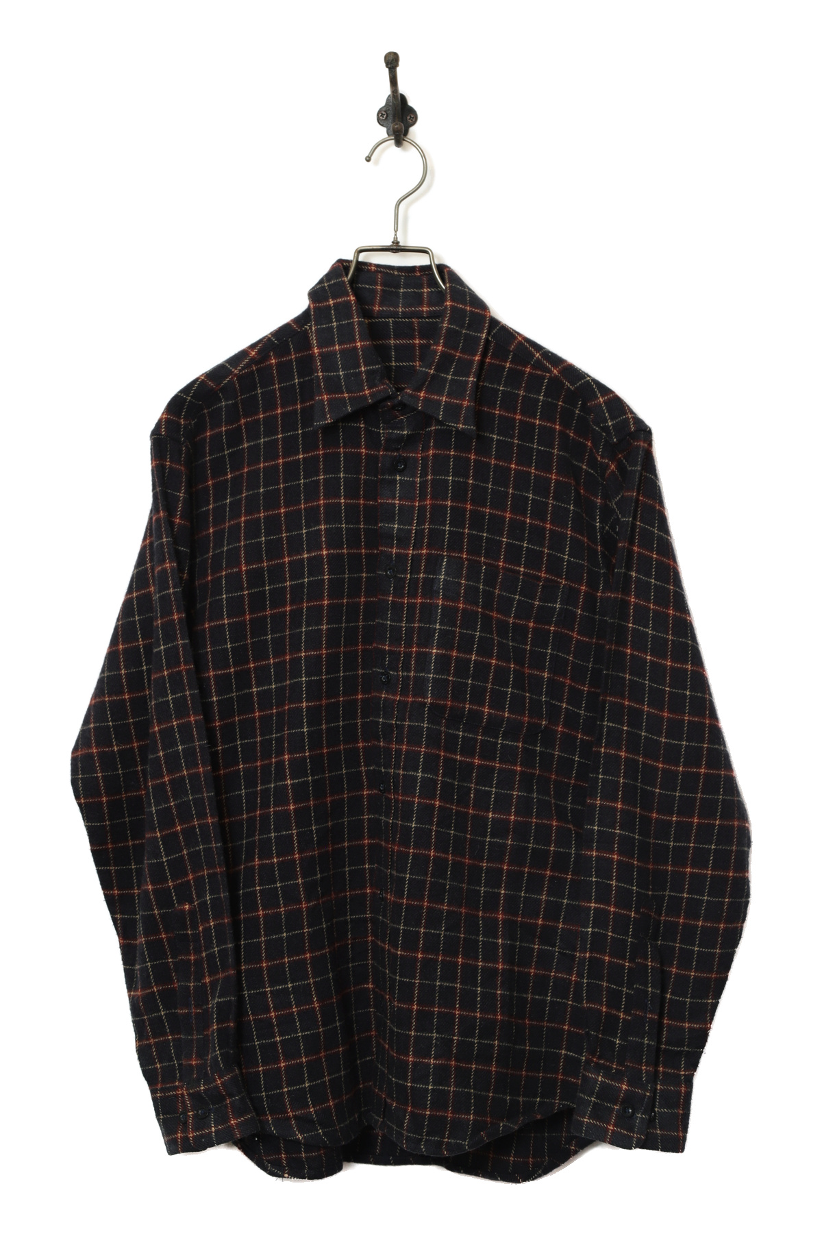 VINTAGE WOOLY CHECK CPO JACKET/L