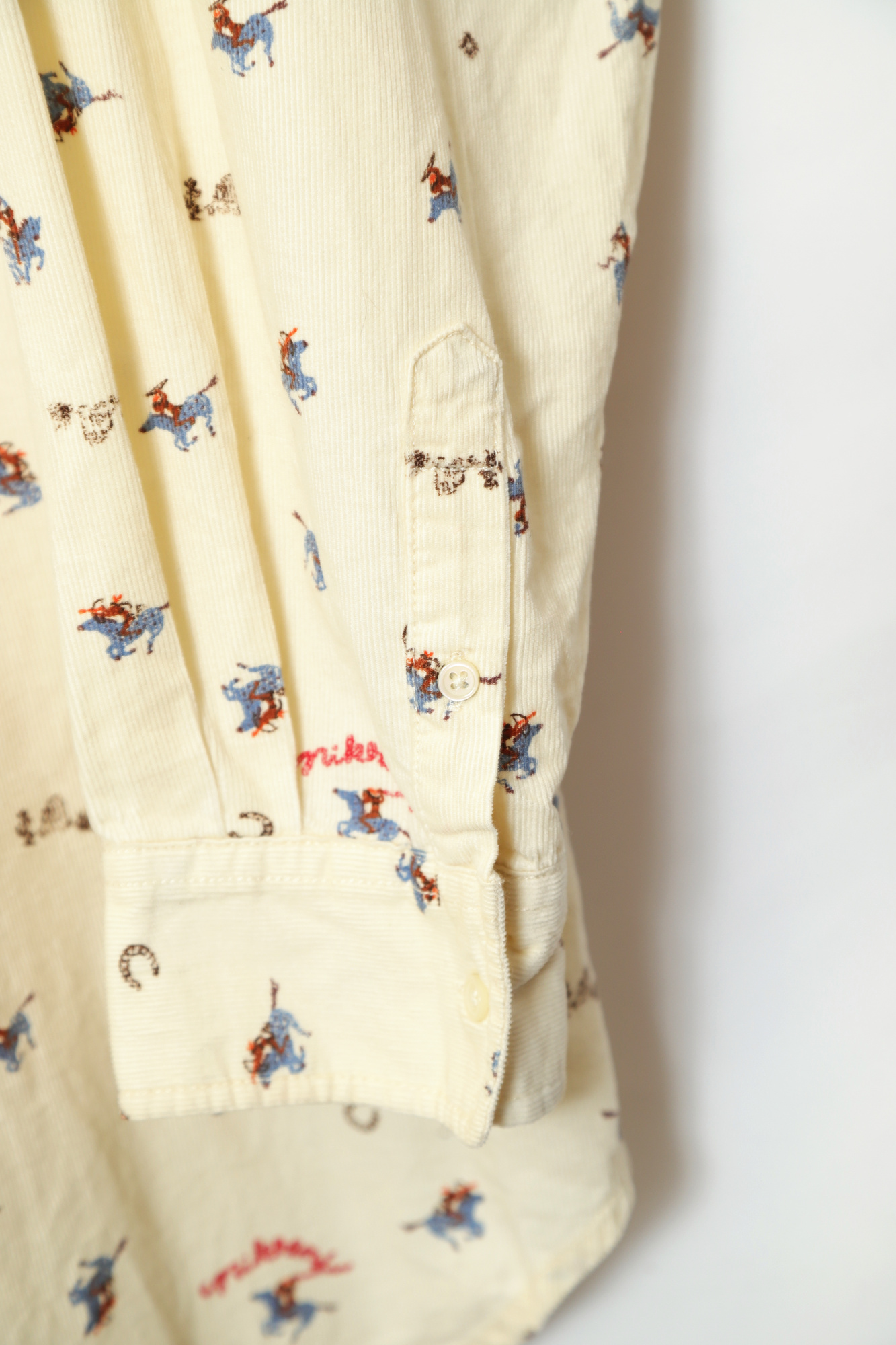 VINTAGE CORDUROY PRINTED SHIRT/XL - 画像 (3)