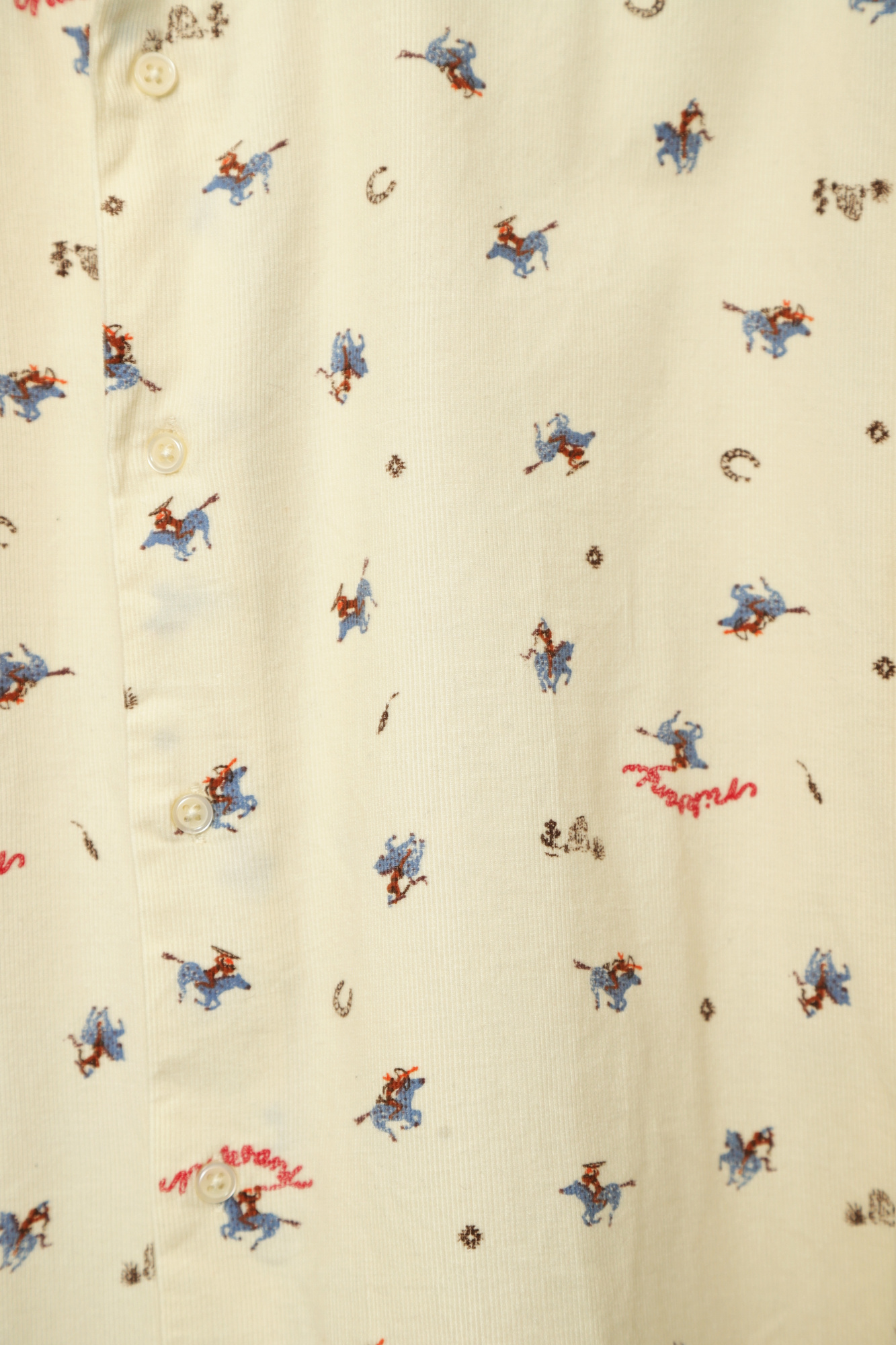 VINTAGE CORDUROY PRINTED SHIRT/XL - 画像 (4)