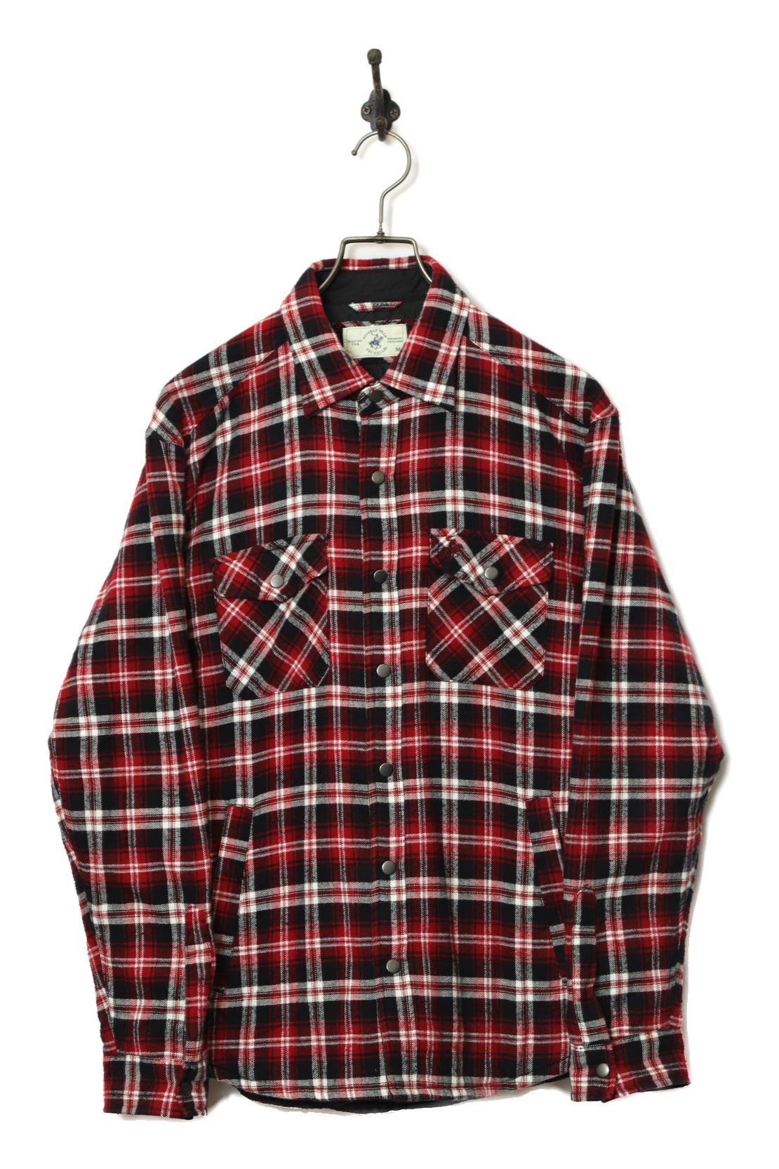 USED BEVERLY HILLS POLO CLUB(BHPC) CHECK SHIRT JACKET/M