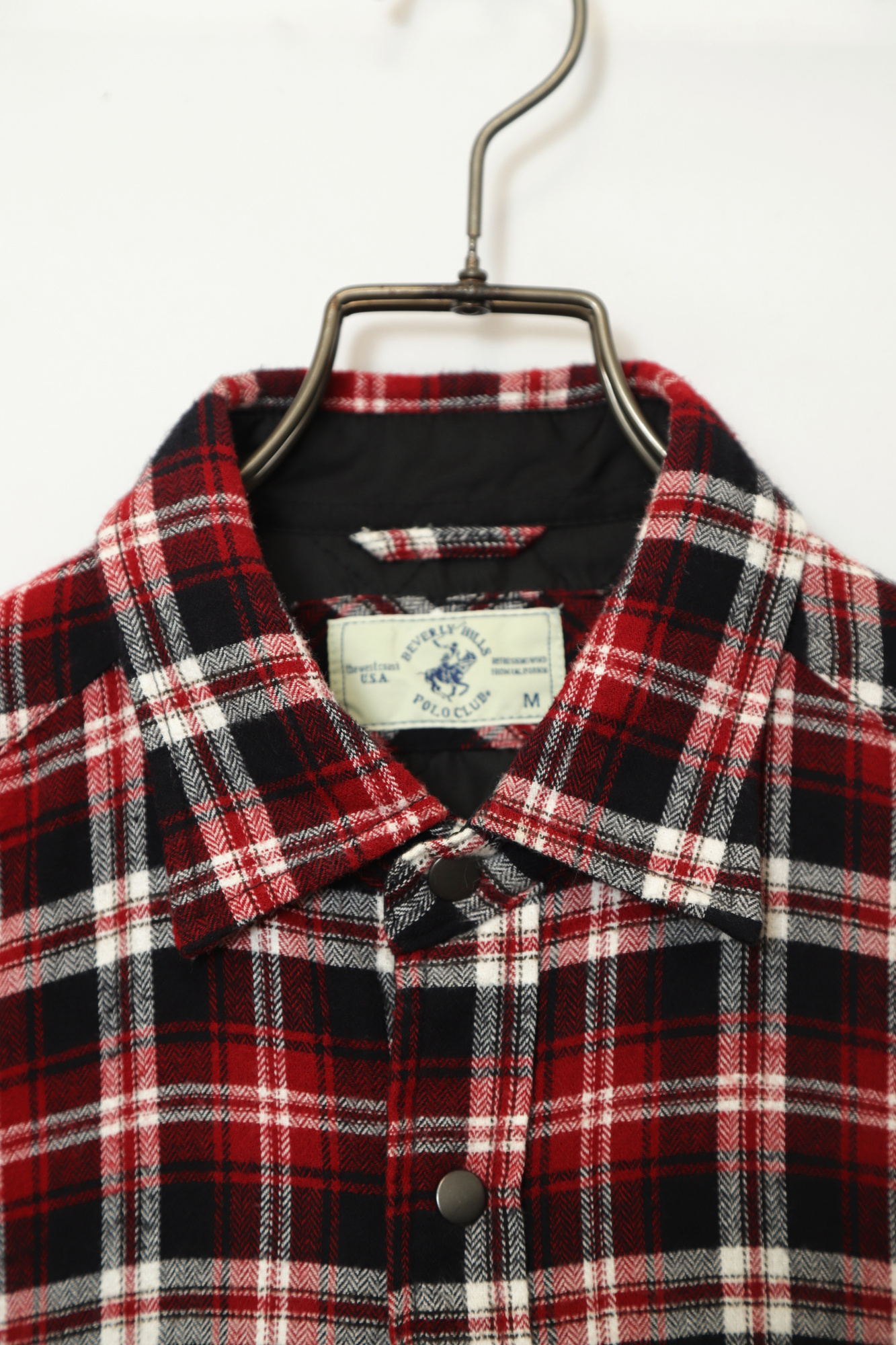 Alternative view of USED BEVERLY HILLS POLO CLUB(BHPC) CHECK SHIRT JACKET/M
