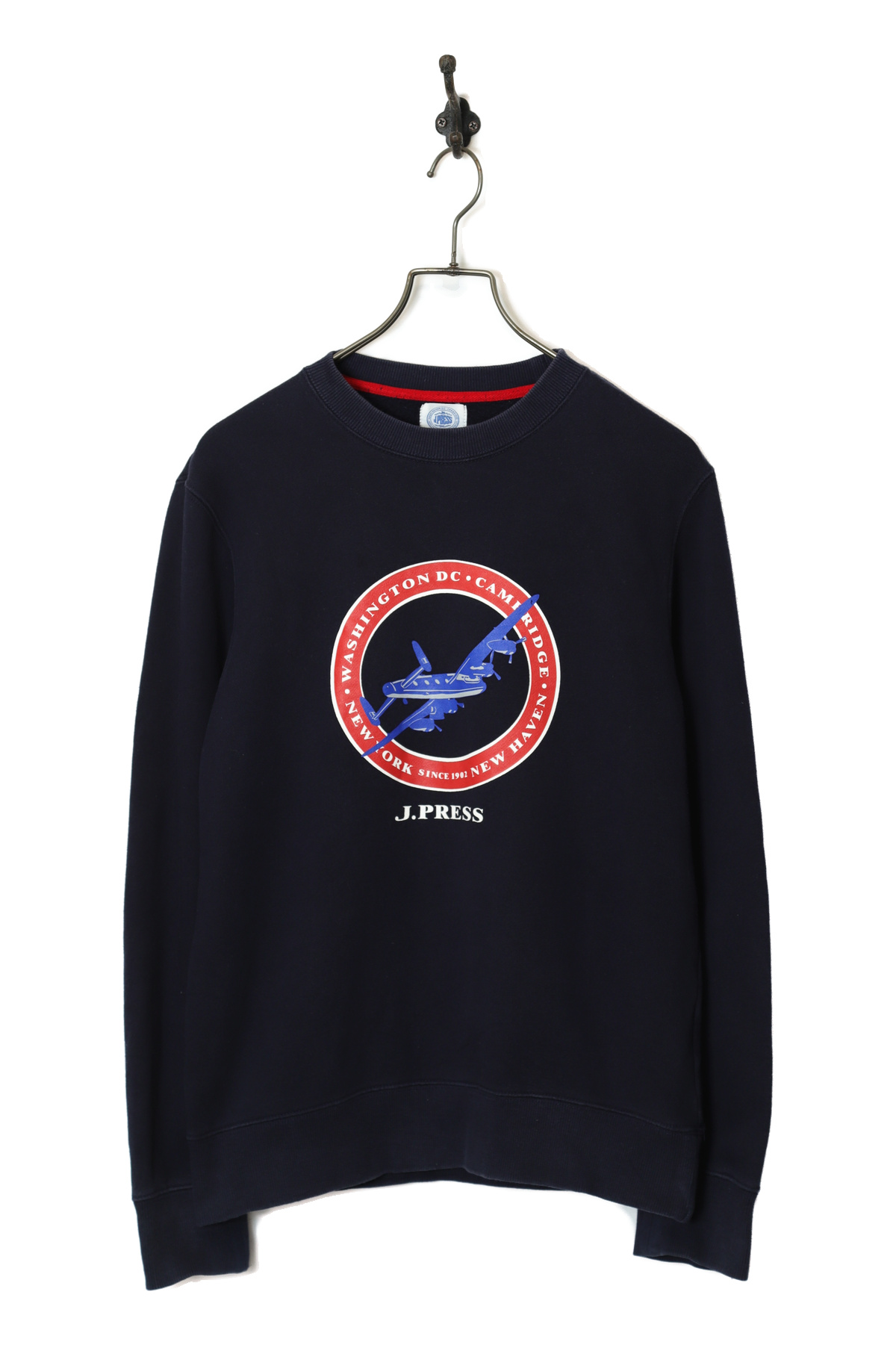 USED J.PRESS PRINTED SWEAT SHIRT/S