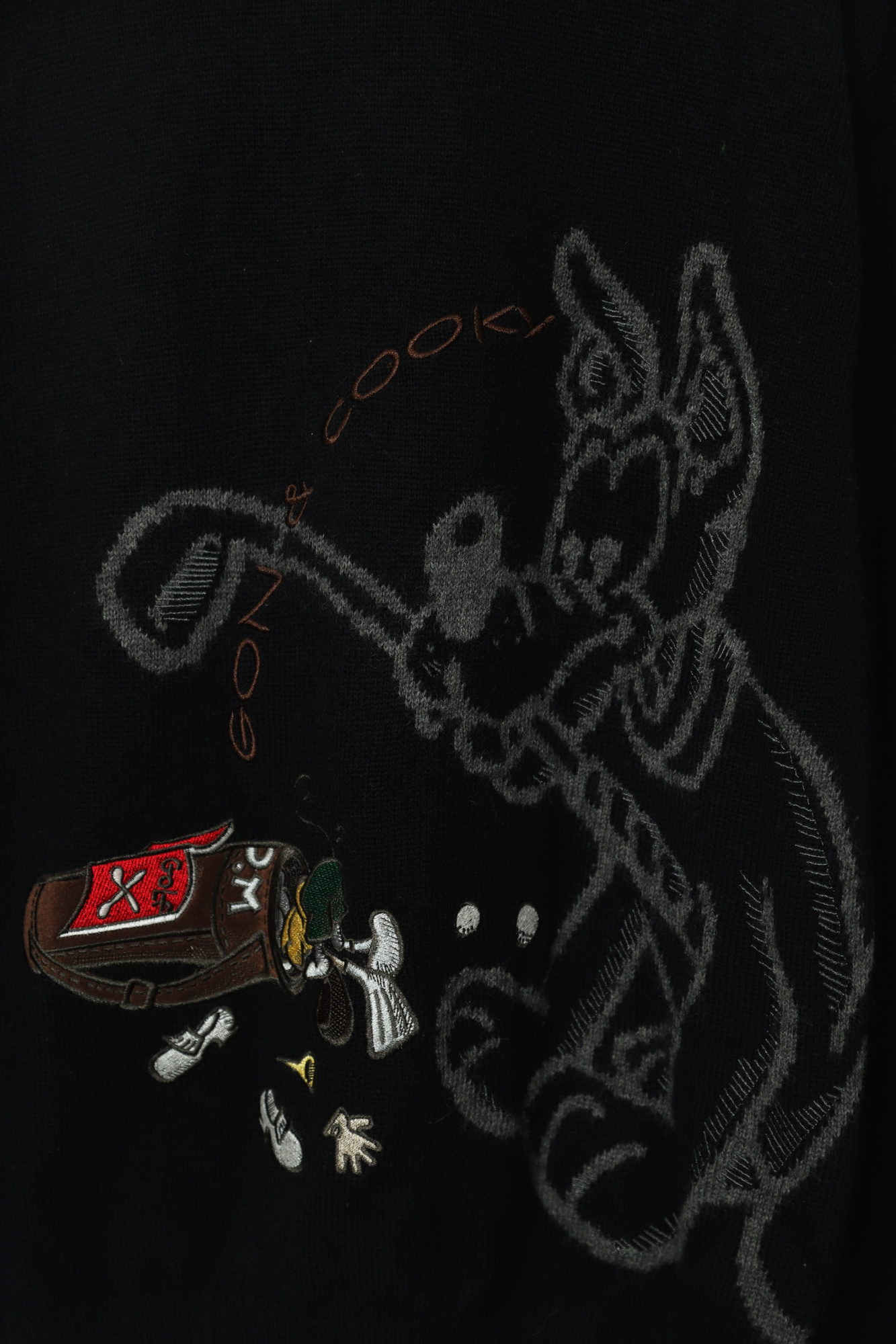 USED EMBROIDERY SWEATER/L - 画像 (3)